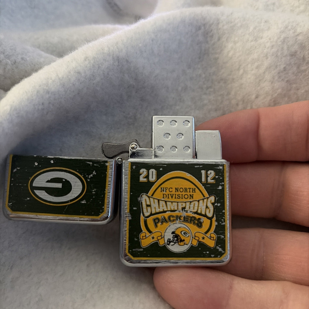 Zippo Lighter Nfl Green Bay Packer Nfc North Division Champs 2012 Used