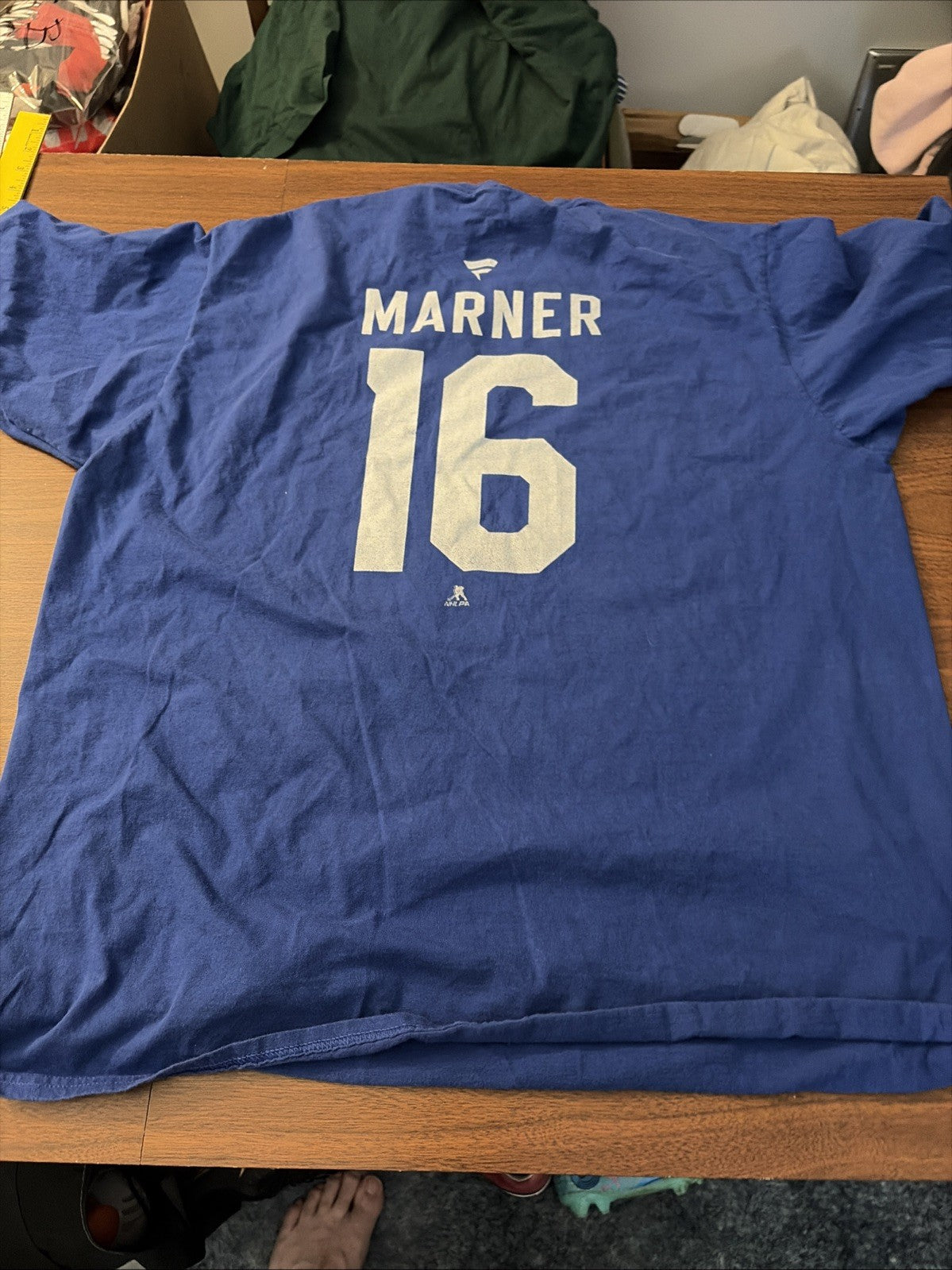 Men's Mitchell Marner  #16 Toronto Maple Leafs Royal Authentic NHL T Shirt 2XL