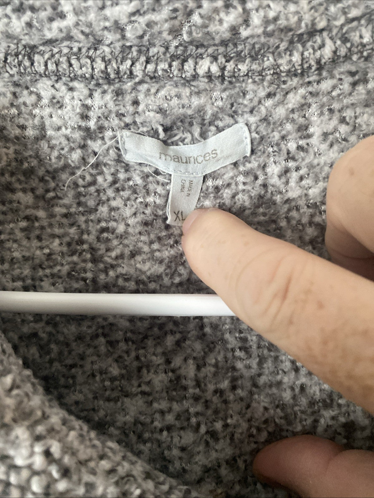 Maurices Women's Long Sleeve  Pullover Tops Sweater With Asymmetrical Snap  XL