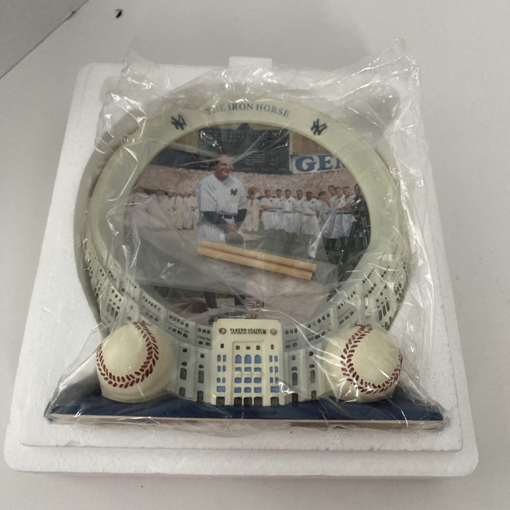 Rare The Iron Horse “Lou Gehrig” Limited Edition Plate Yankee Stadium 1999 Coa