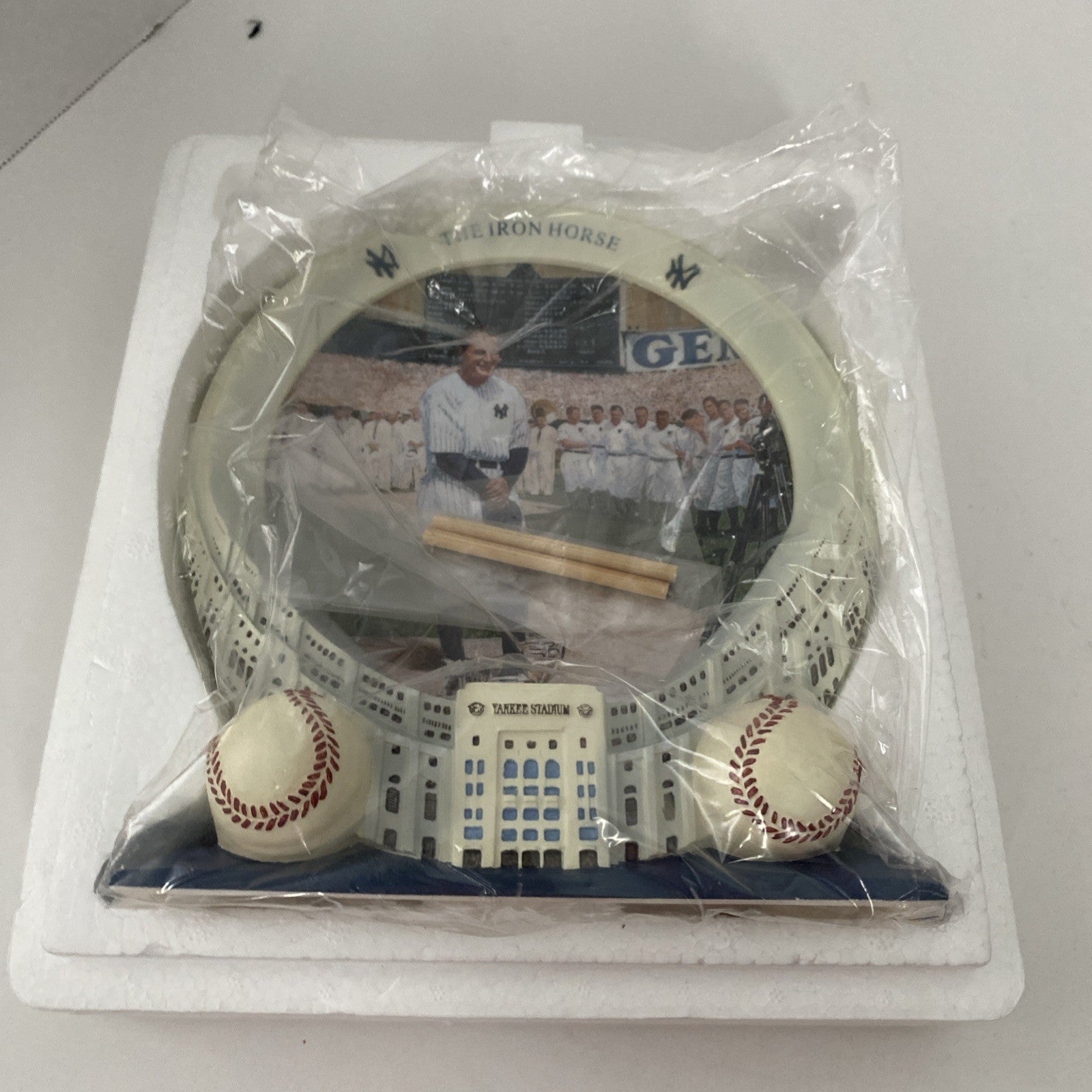 Rare The Iron Horse “Lou Gehrig” Limited Edition Plate Yankee Stadium 1999 Coa