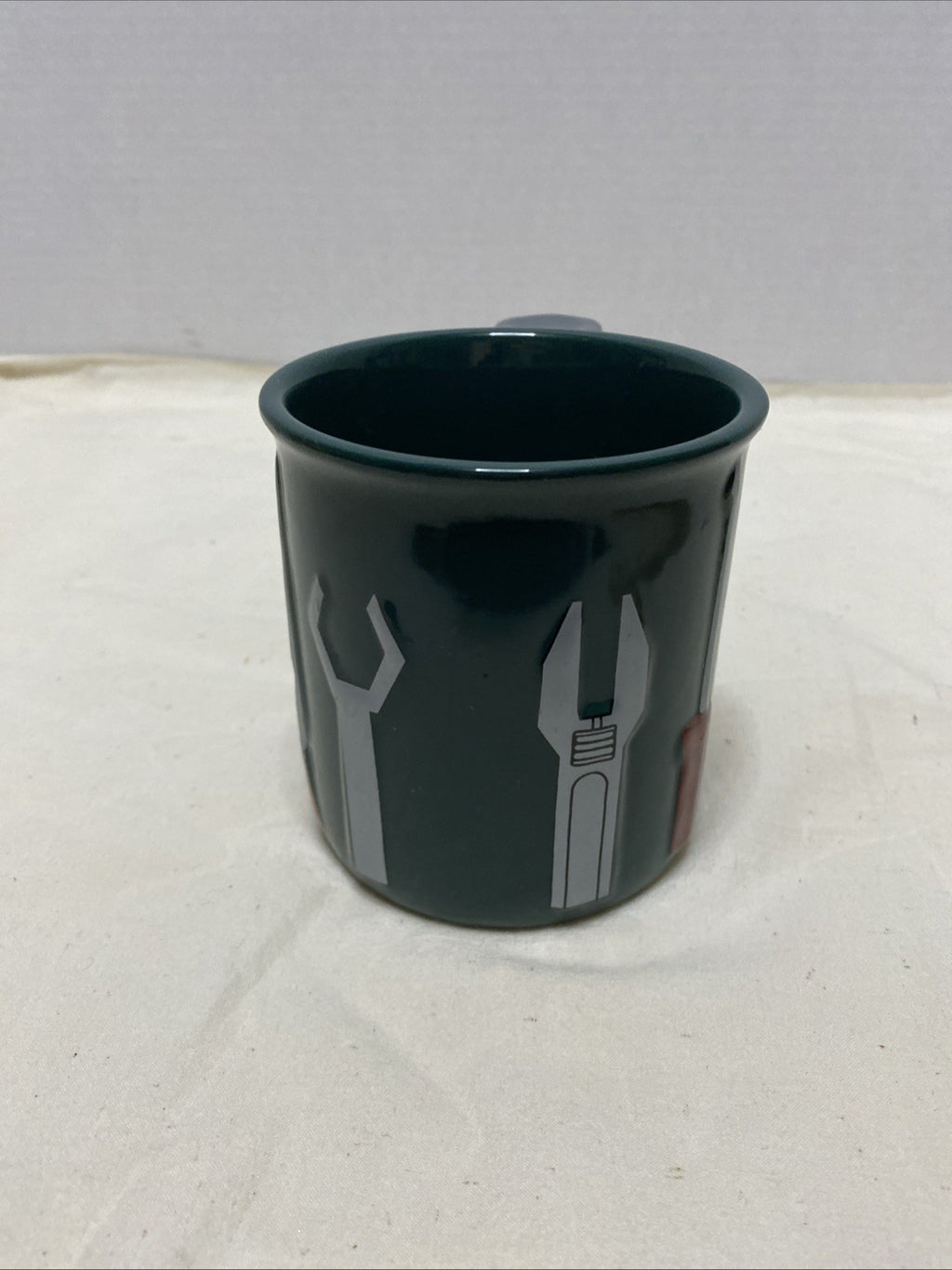 Green Menards Coffee Mug 3D Tools Wrench Pliers Handyman 4”  Cup