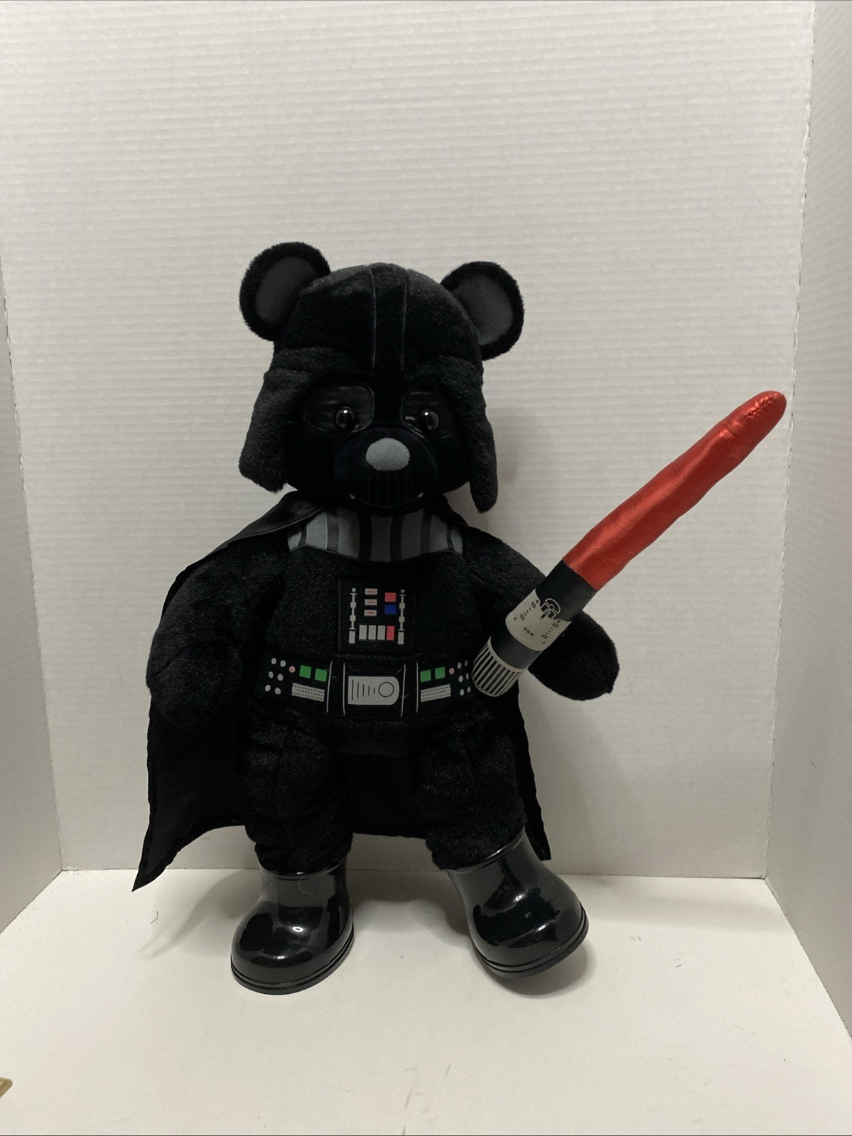 Build A Bear Star Wars Darth Vader Bear Plush no  Sound Cape 18 Inch BAB 2015