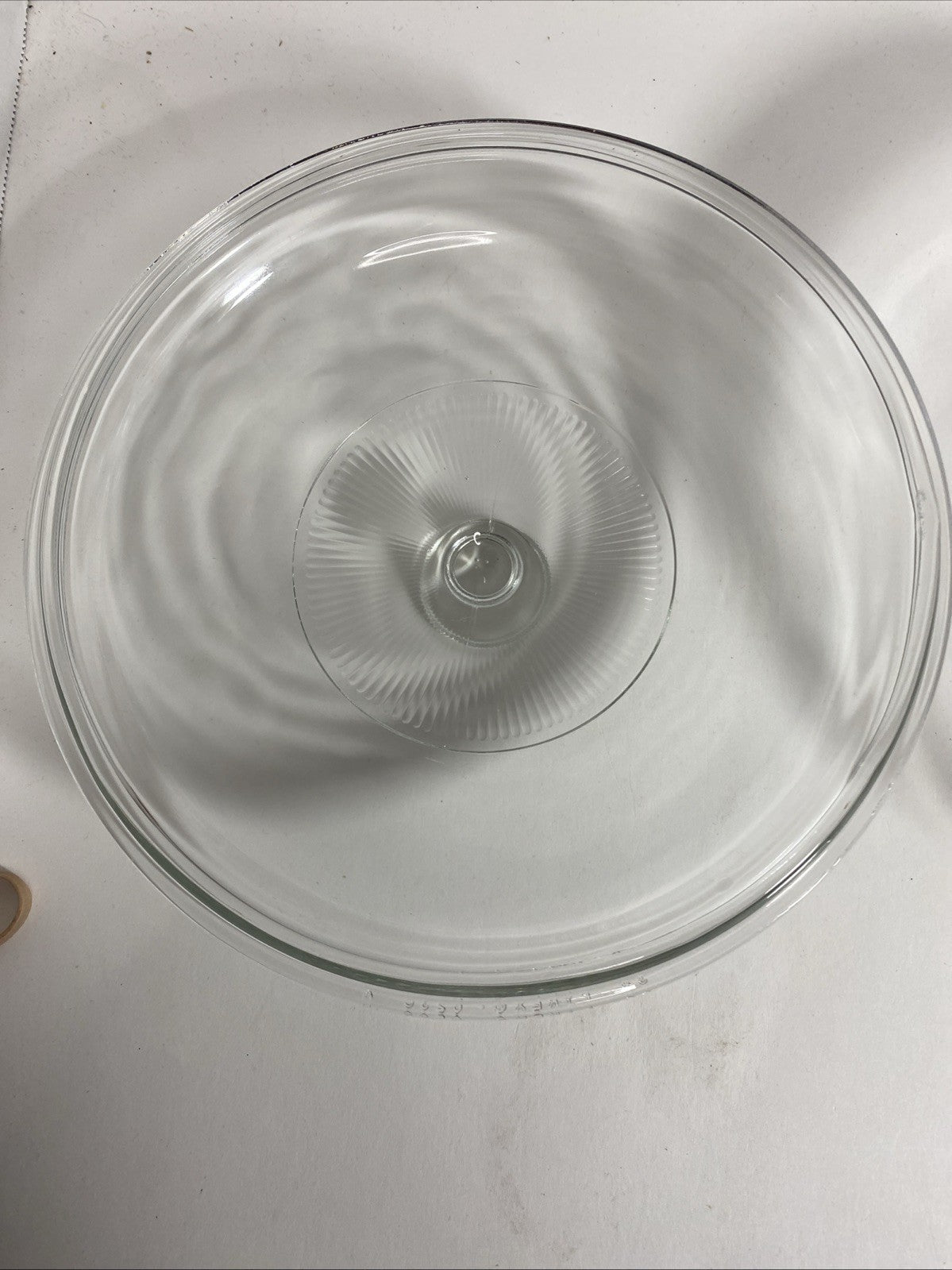 VTG Pyrex Corning Clear Glass 1.5 L 023 Round Casserole Baking Dish & Lid 623C