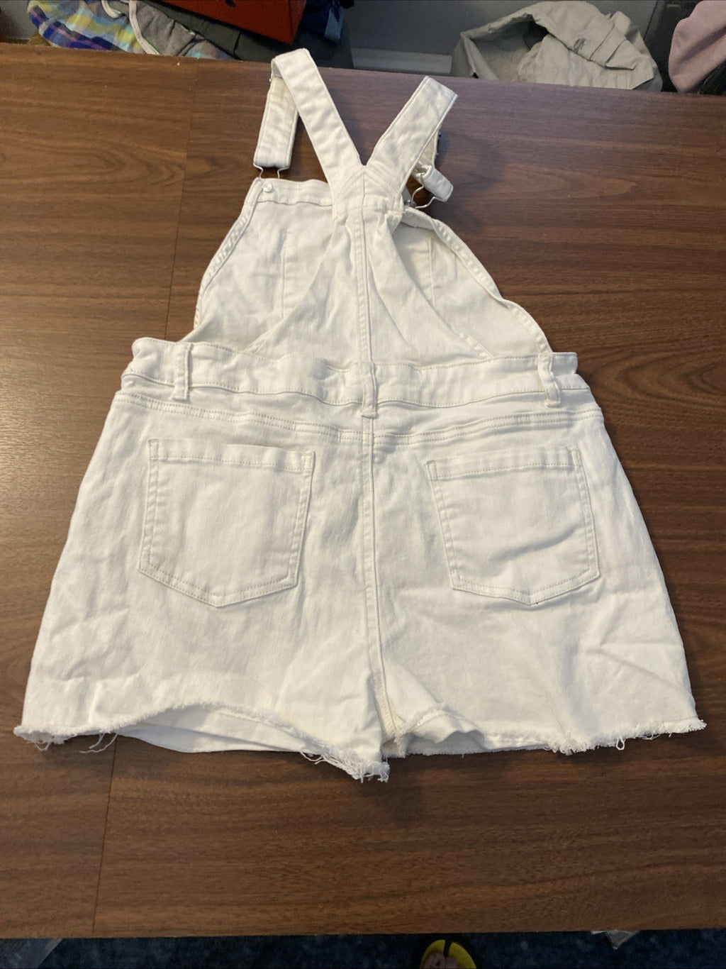 Fankids Bib Overalls Shorts (16) White