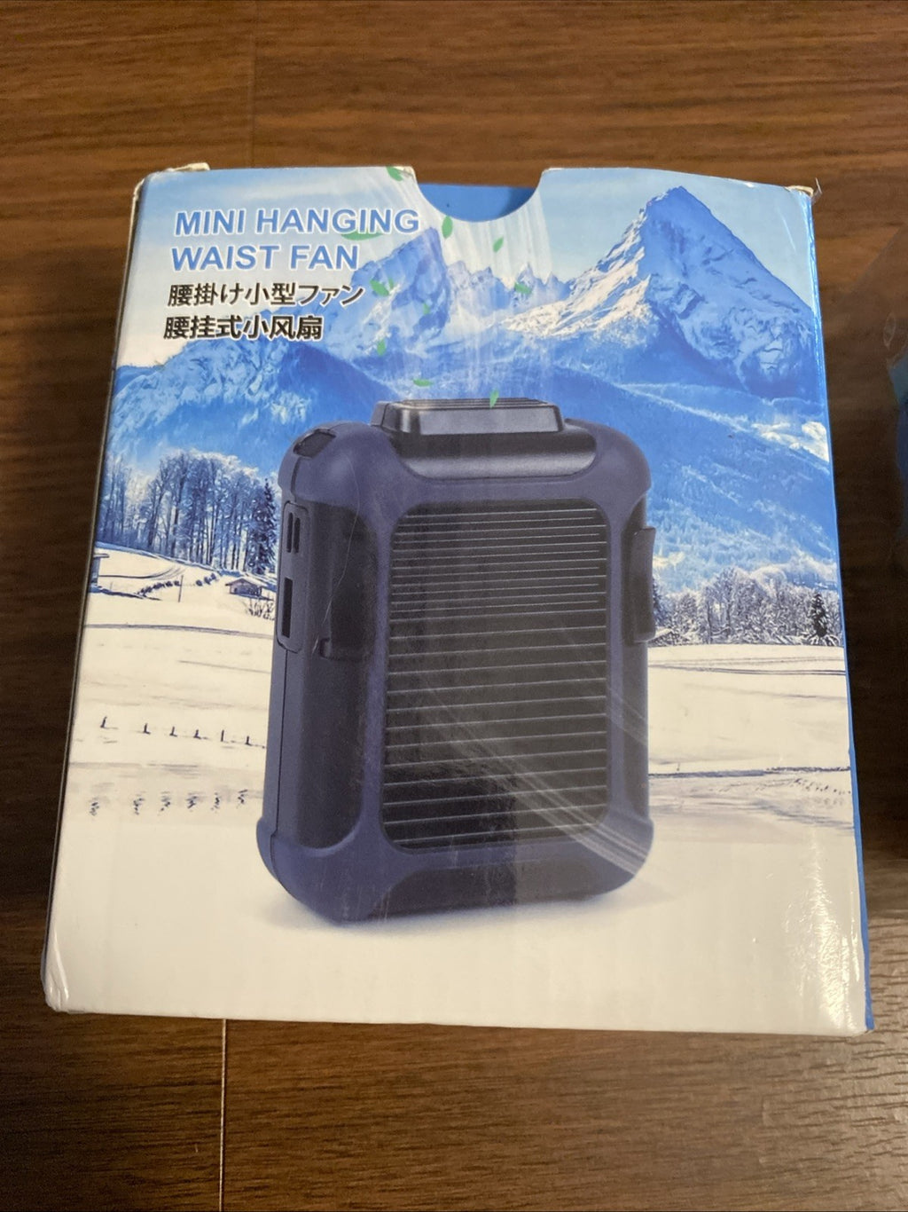 Portable Waist Belt Fan Rechargeable 23h Runtime 3 Speeds Outdoor Cooling