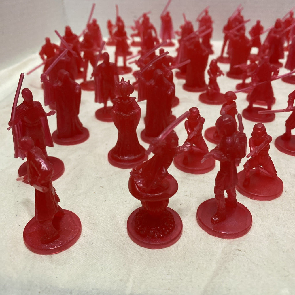 72 Star Wars Loose Hologram Red Blue Mini Figures - Star Wars Saga 2006-2007
