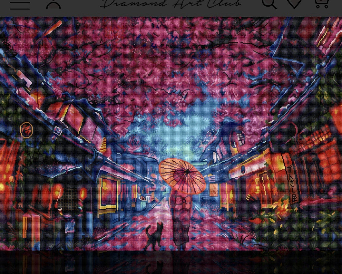New Diamond Art Club kit “Sakura Festival” by Yuumei Art