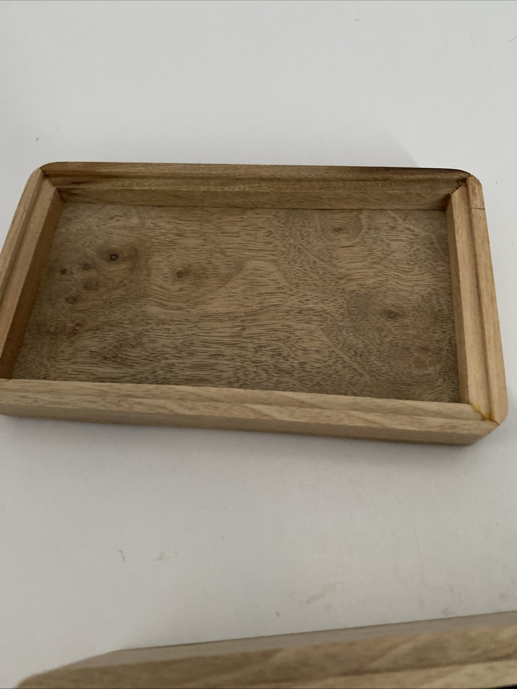 Elegant Wooden Box With Lid. Trinket Or Jewelry. 6 “ X 3.5 “ X 2 1/2”