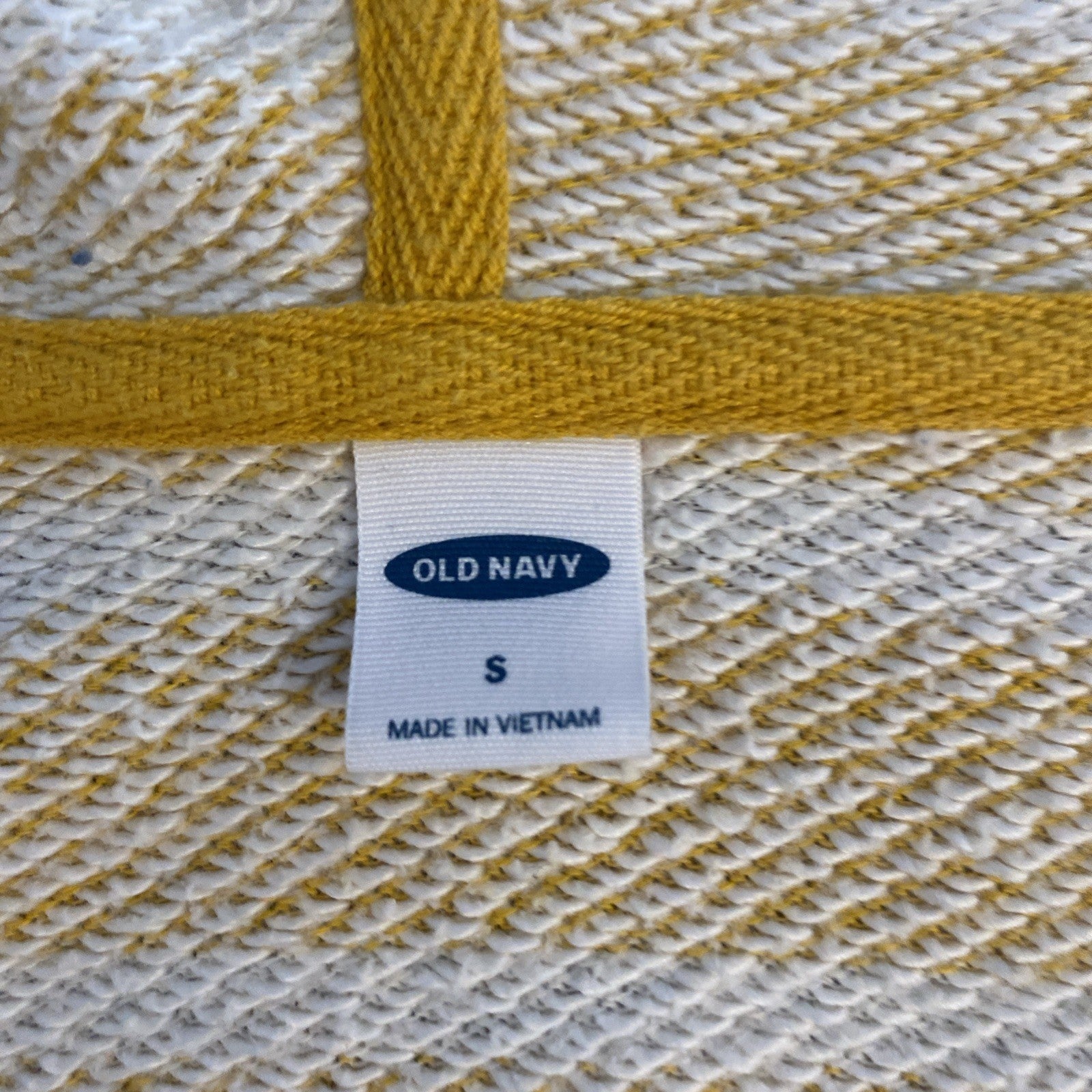 Old Navy women’s size small hoodie yellow striped long sleeve top