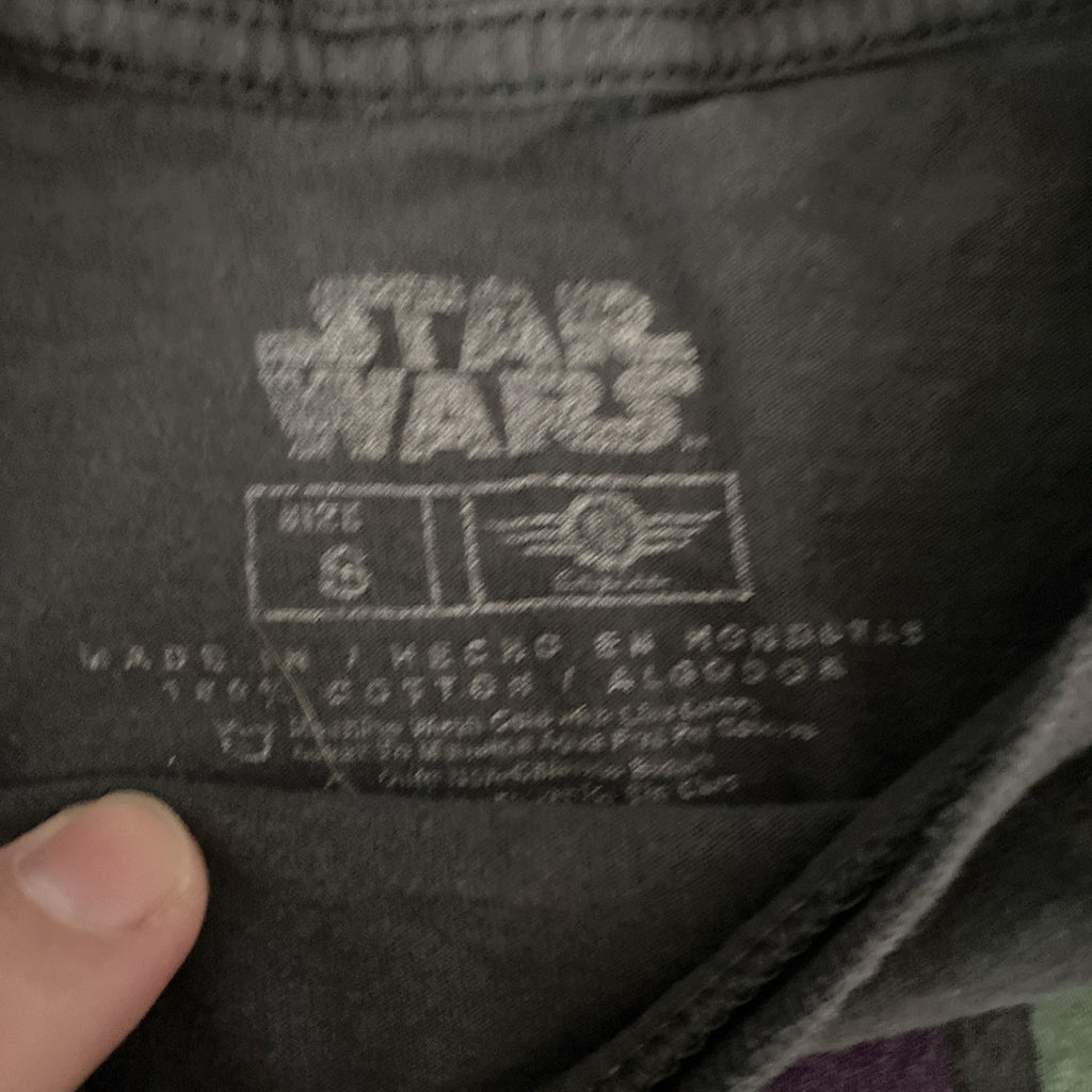 Vintage Star Wars Official Lucas Film 9 Characters Grid T-Shirt Mens Size Small