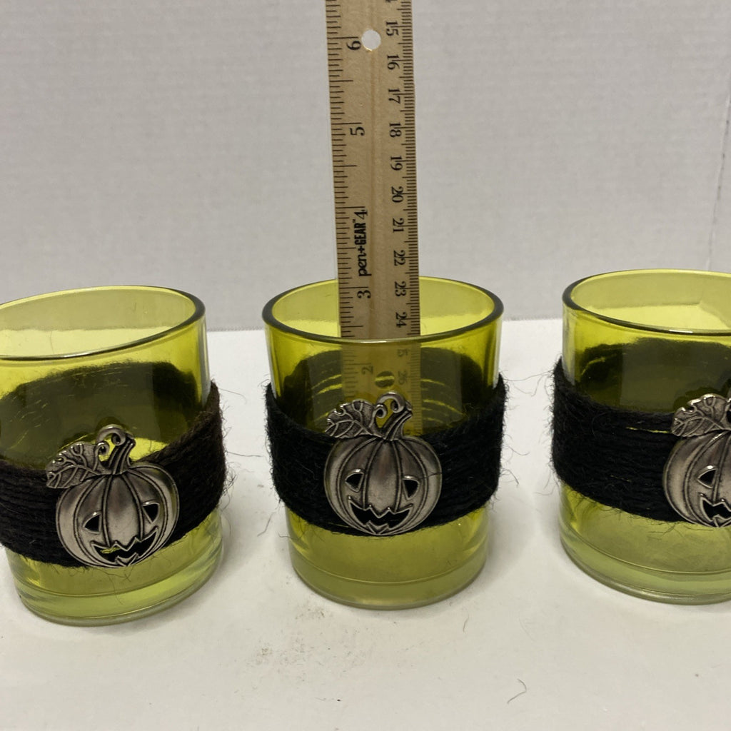 Pumkin Candle Holders Set Of 3