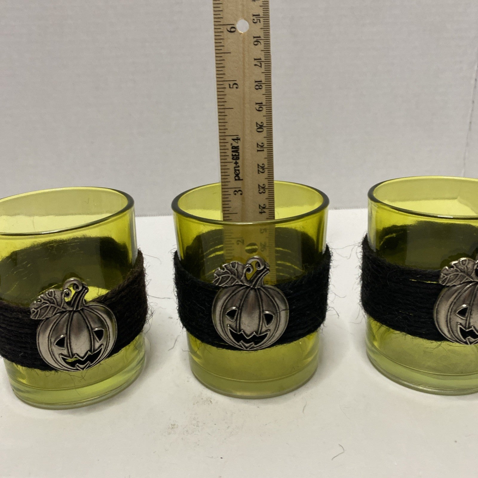 Pumkin Candle Holders Set Of 3
