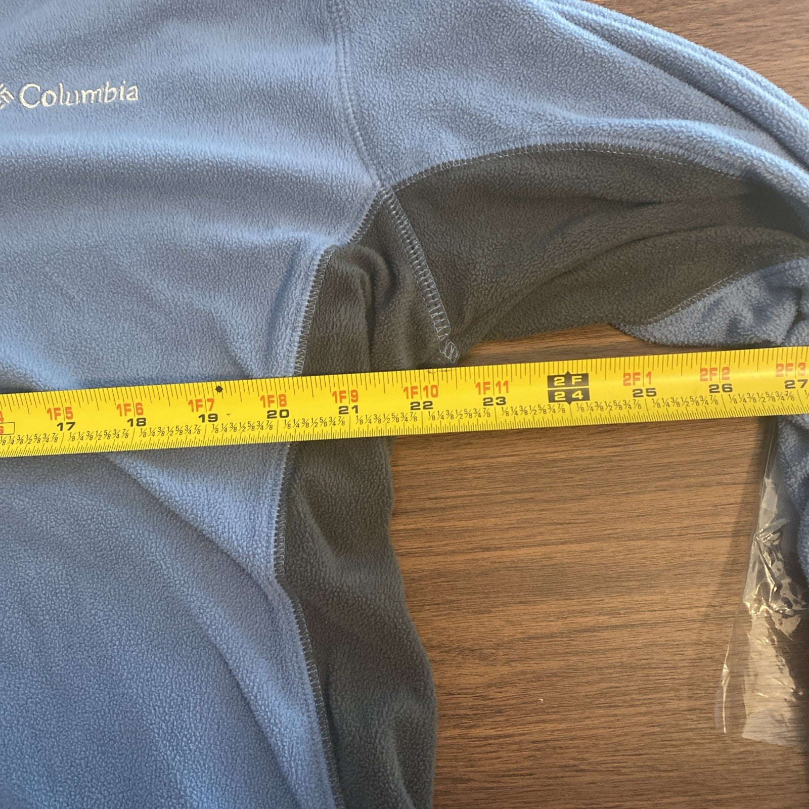 Columbia Sweater Adult Large  Blue Gray Outdoors Fleece Sweatshirt Mens