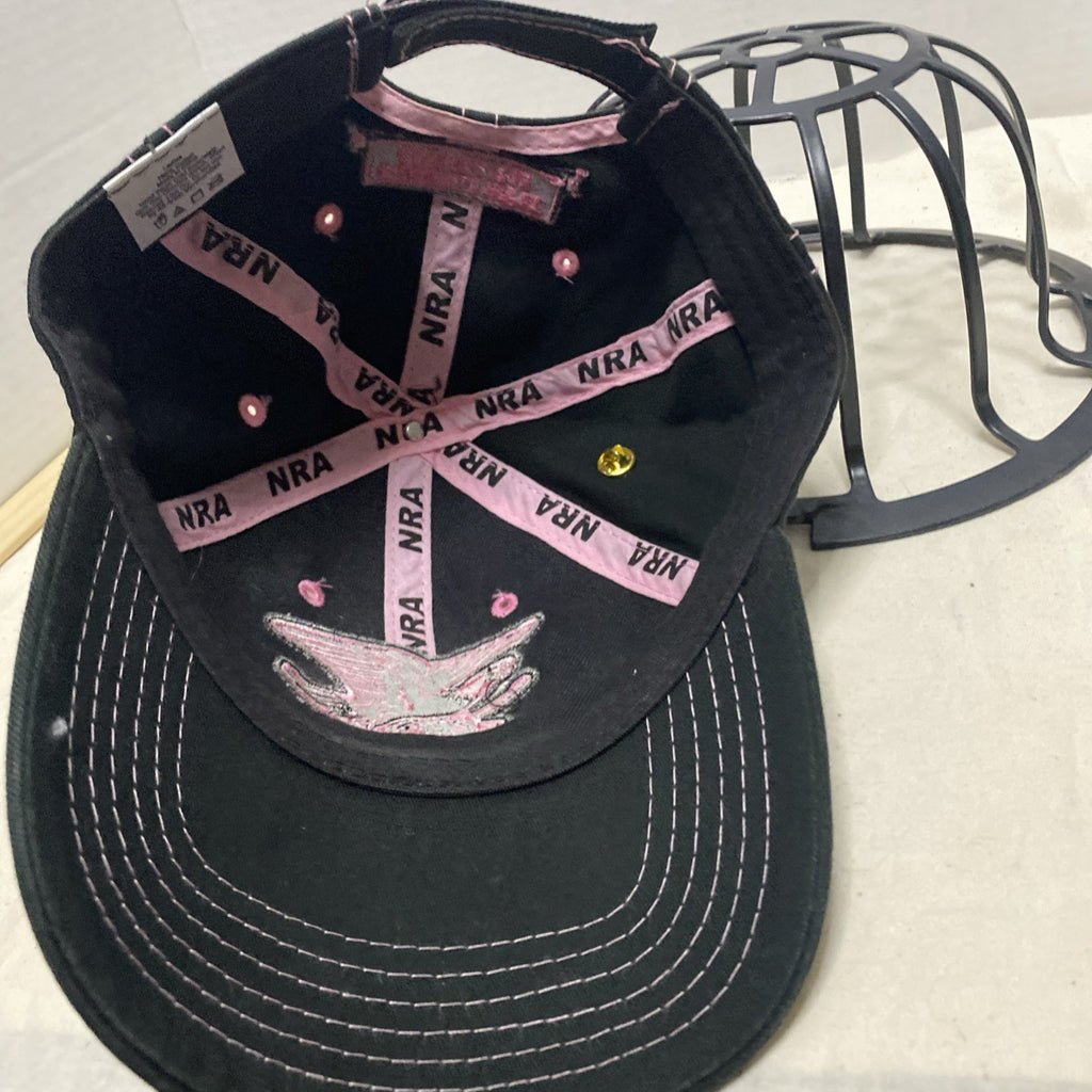 NRA Black /Pink embroidery emblem Snapback Hat Made In The USA