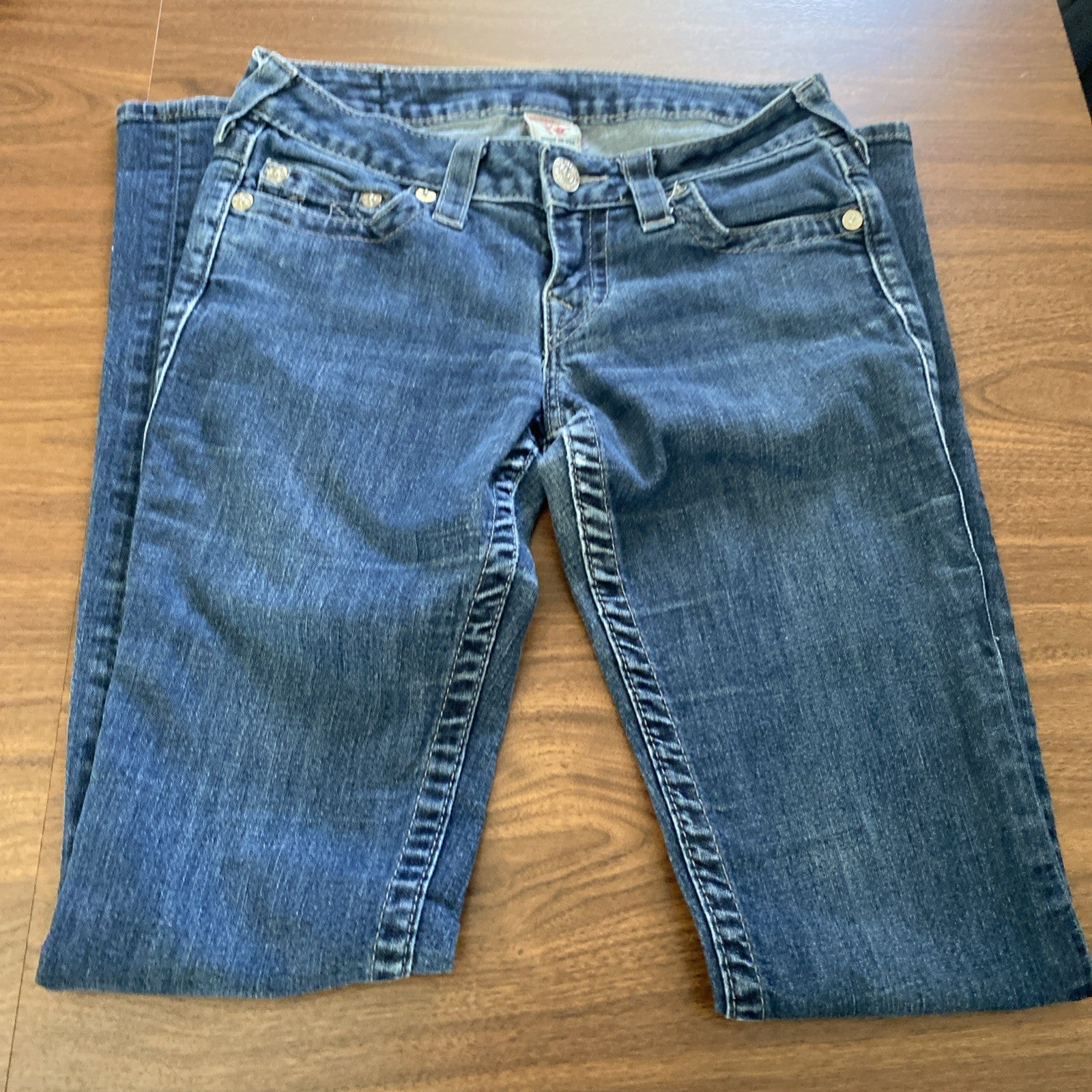 Woman’s Sz 27 True Religion SKINNY Jeans Denim Blue