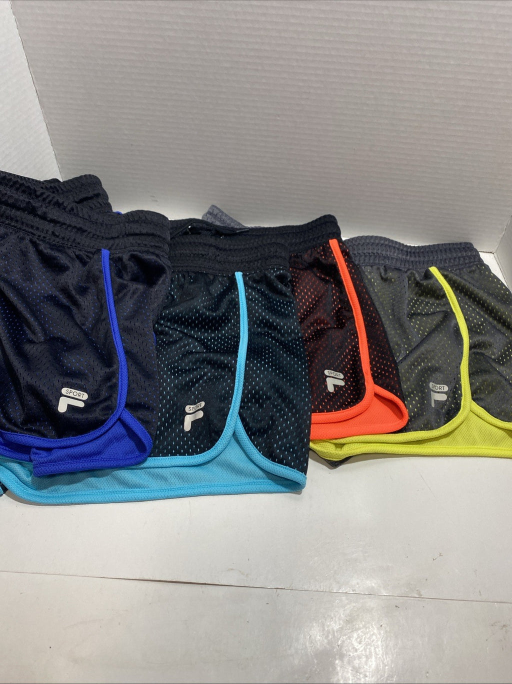 4 Pairs Fila Shorts Sm Womens Running Activewear Gym Workout Athleisure See Pics