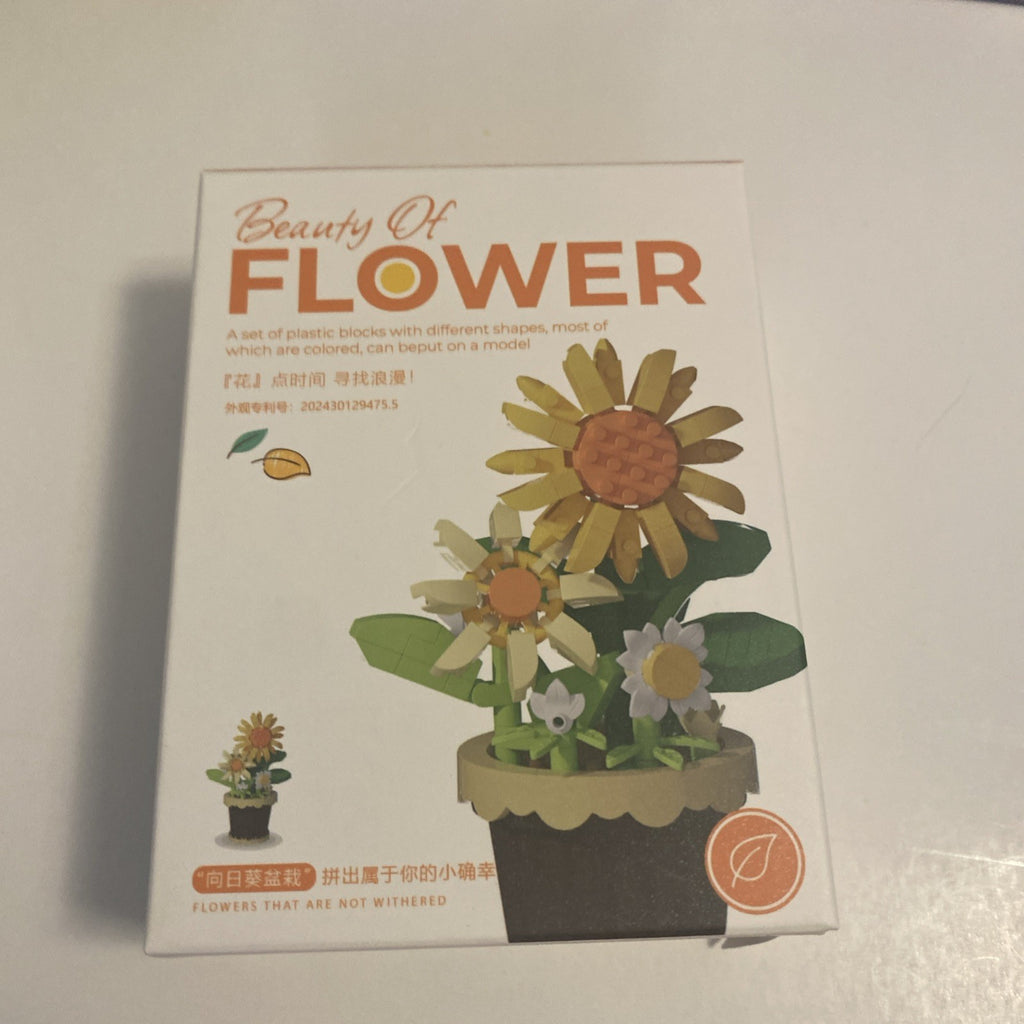 Beauty of FLOWER Lot/Set of Plastic Blocks Pcs. 10 Boxes, All Different And Comp