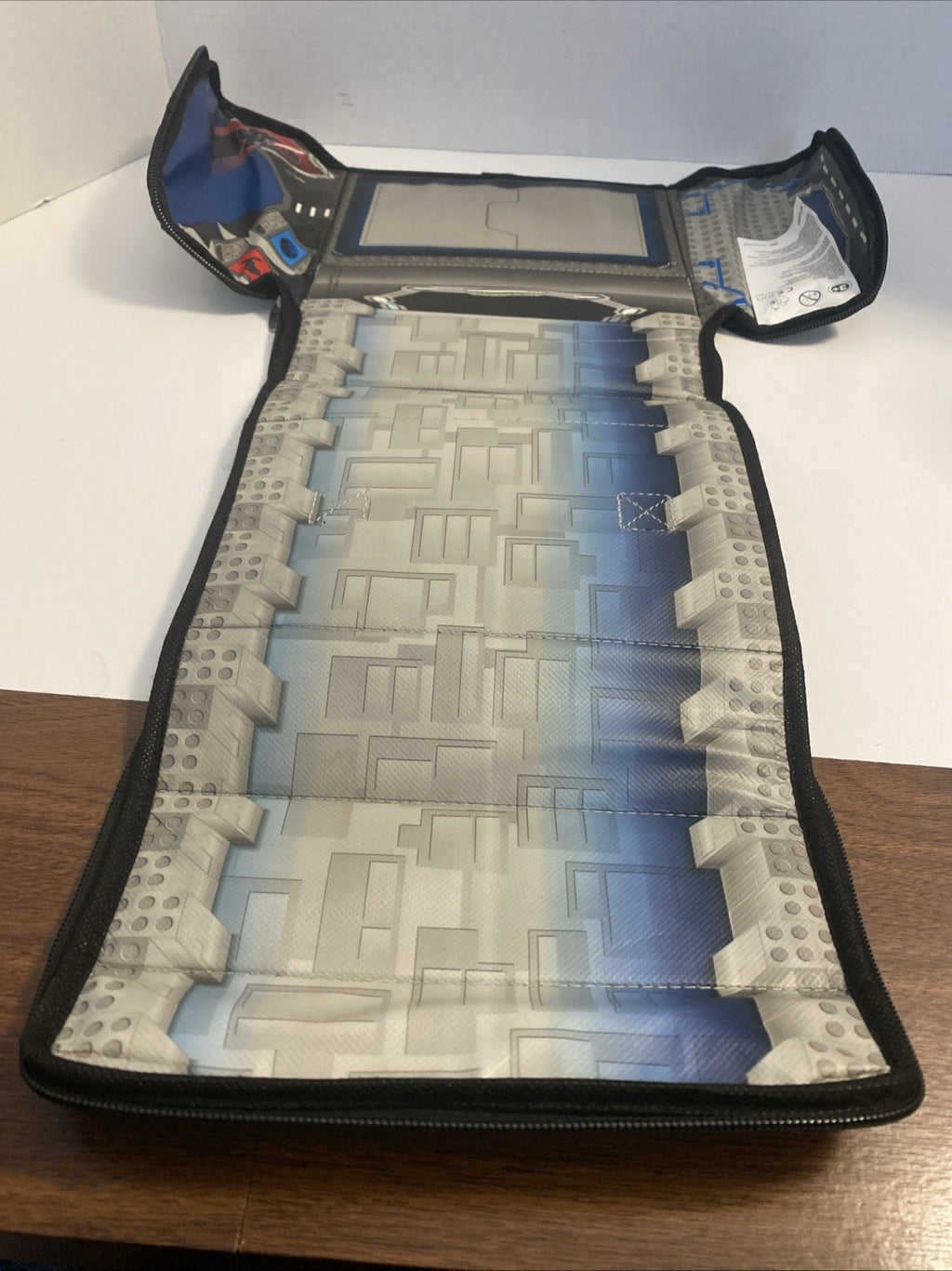 Lego Starwars Tie Fighter Zip Bin Storage Case Fold Out Play Mat 2011 Lucasfilm