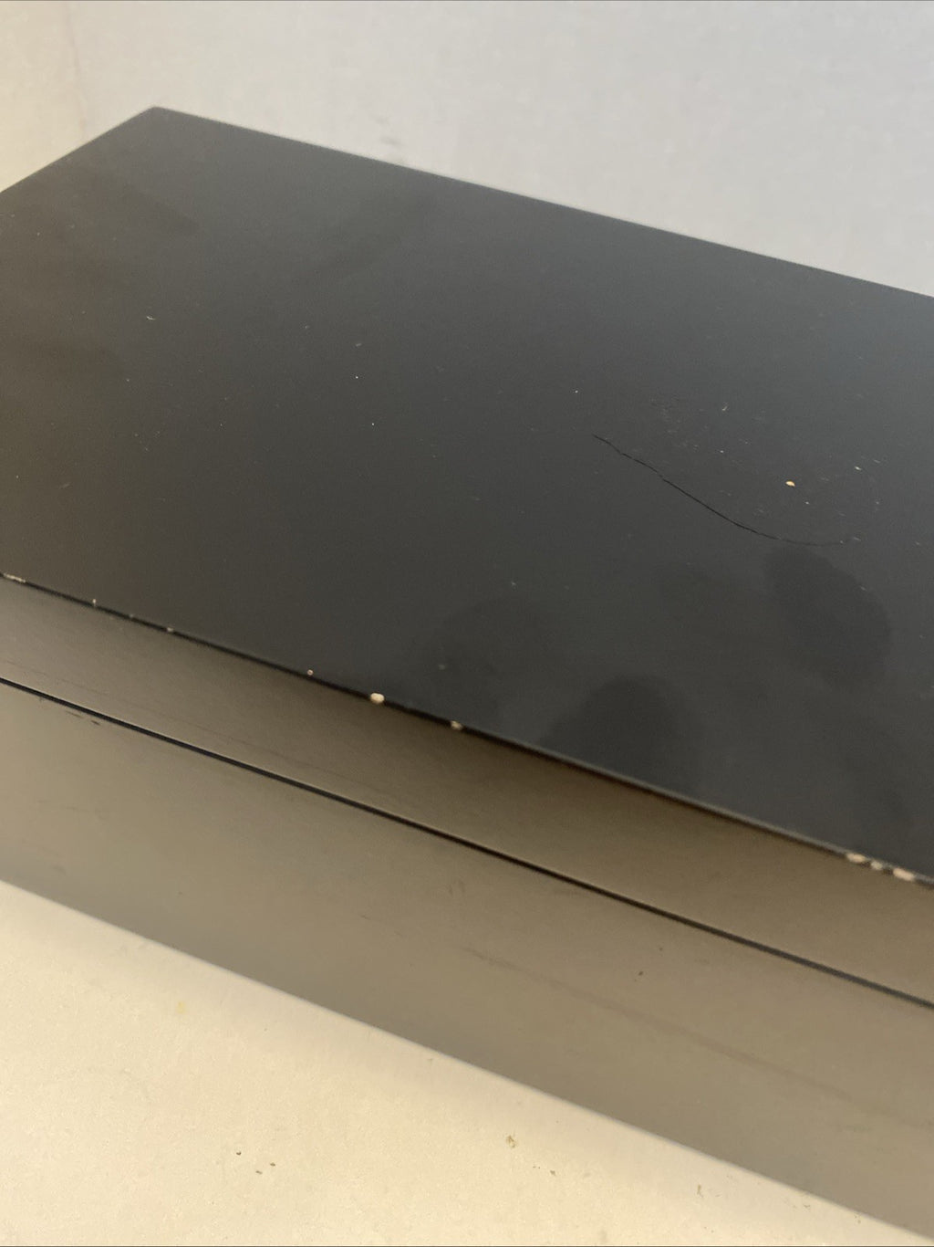 Handmade wooden storage box, heavy recessed hinges, approx. 5.5 X 10.5