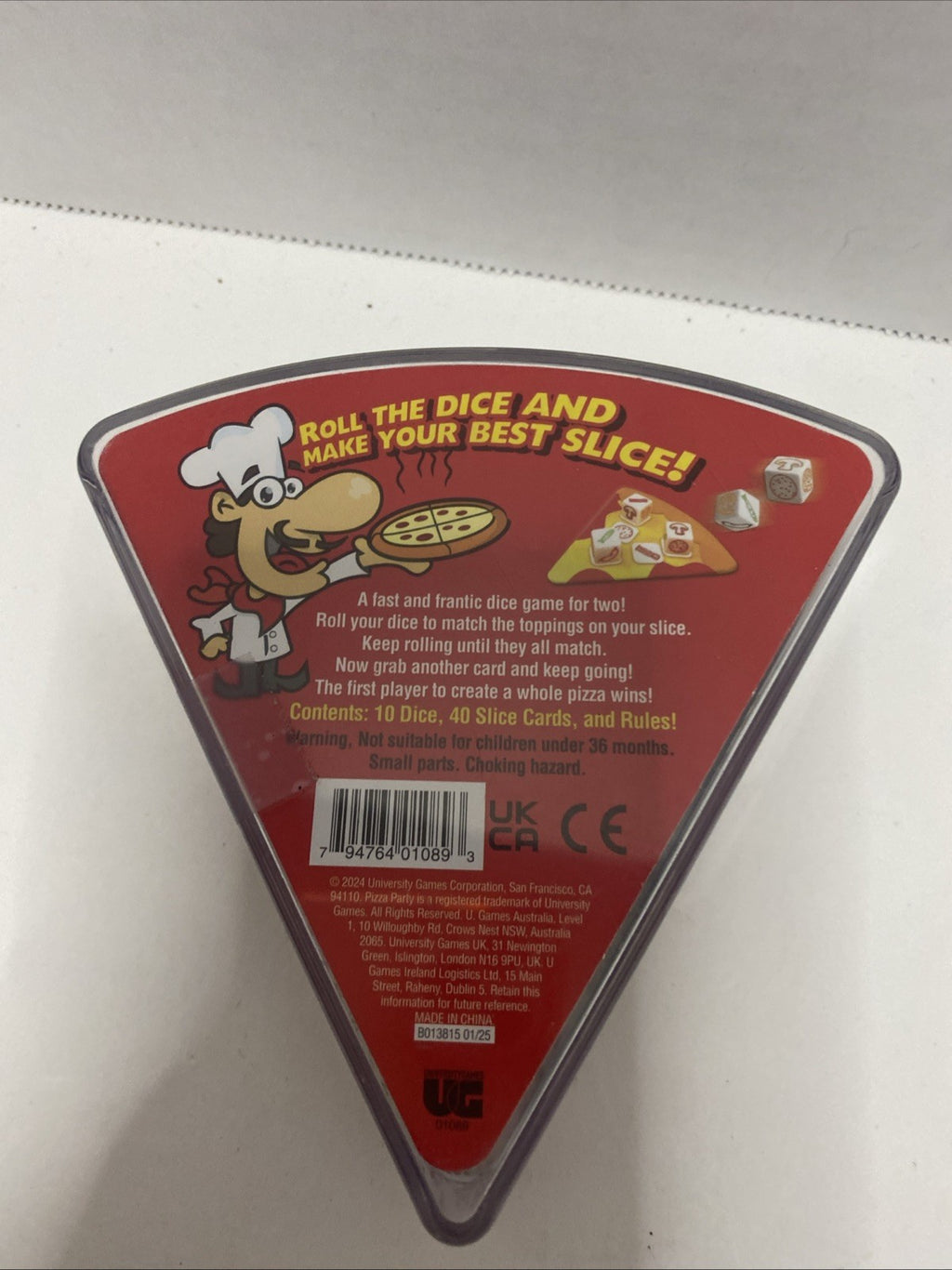 Pizza Party Dice Game, Dice Game for Kids and Families, Ages 6+