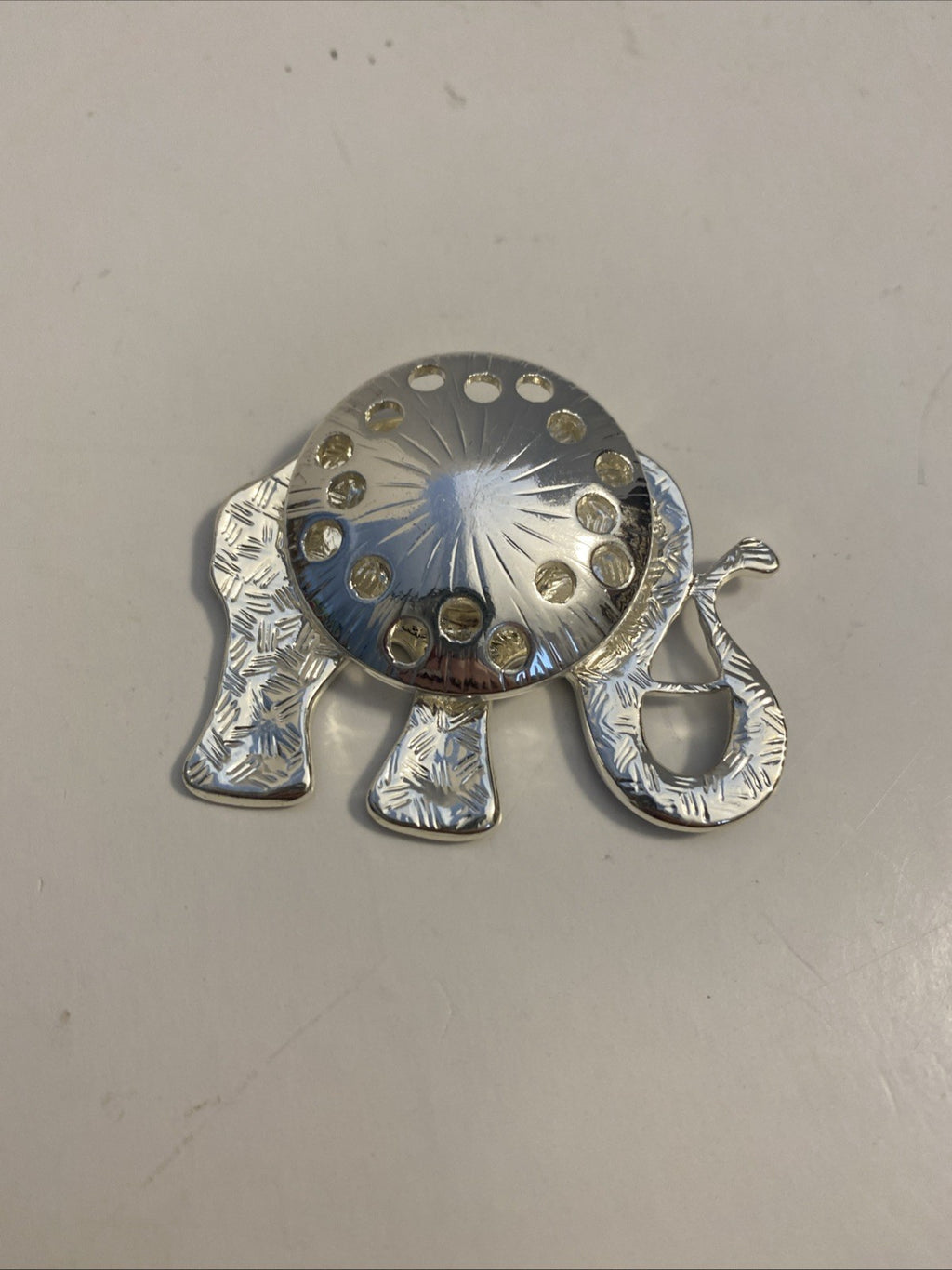 Elephant Pin Magnetic Brooch 2" Enamel Flower Luck Animal Brooches Multicolored