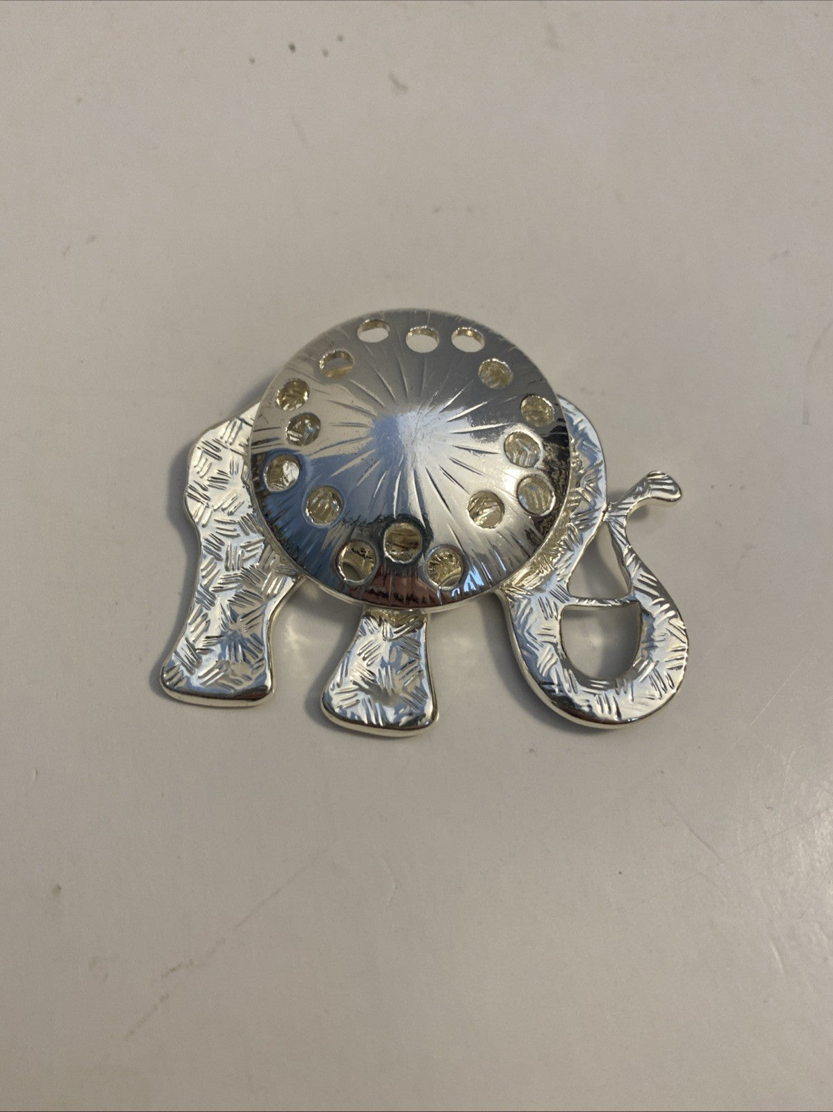 Elephant Pin Magnetic Brooch 2" Enamel Flower Luck Animal Brooches Multicolored