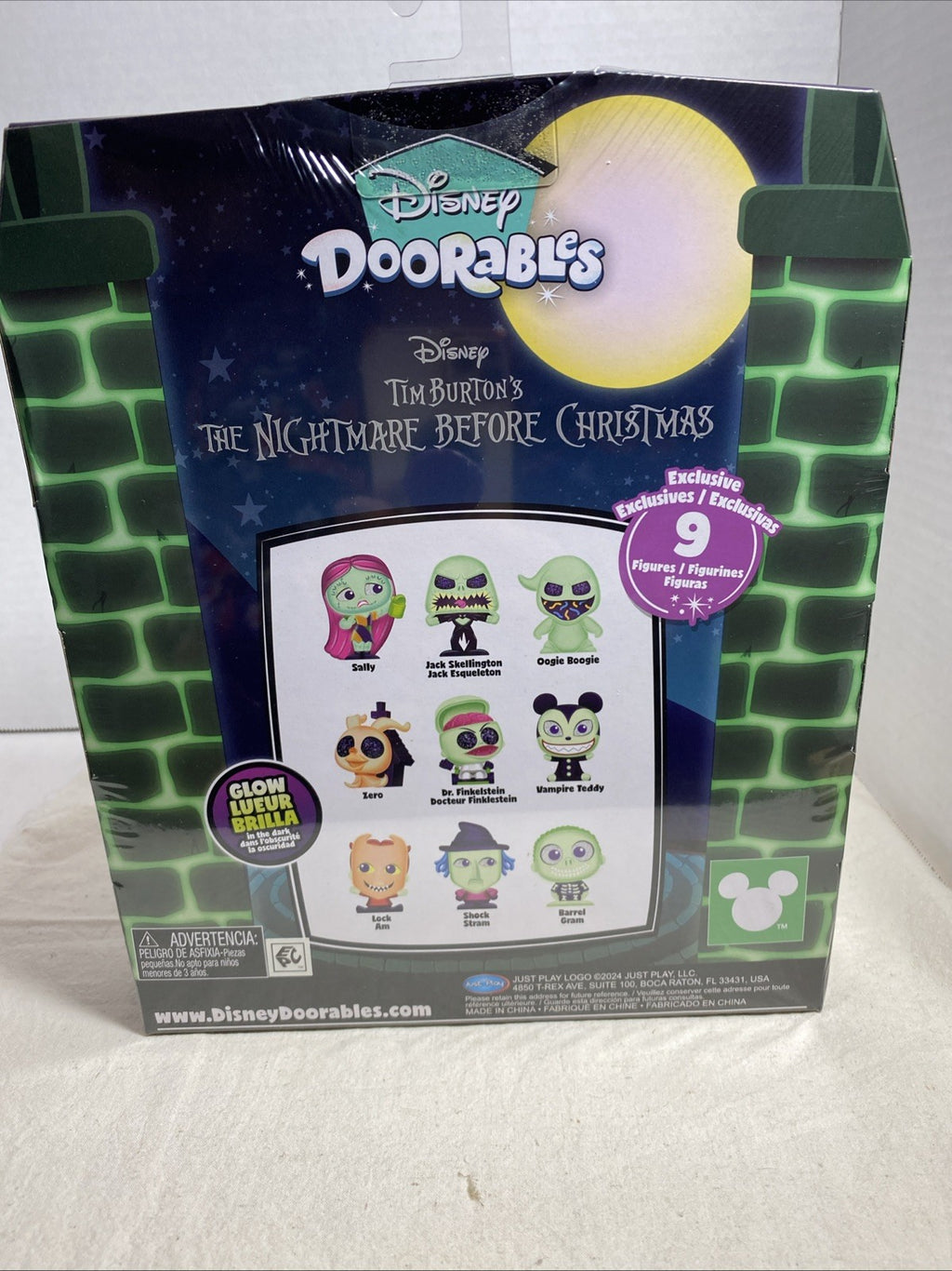 Disney Doorables Nightmare Before Christmas Collection Peek Glow In The Dark NEW