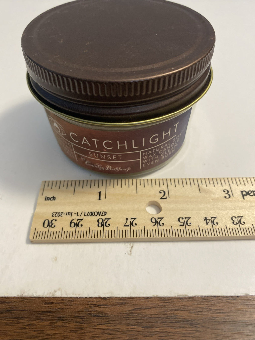 Country bathhouse catch light candle sunset scent Natural Soy Wax Candle