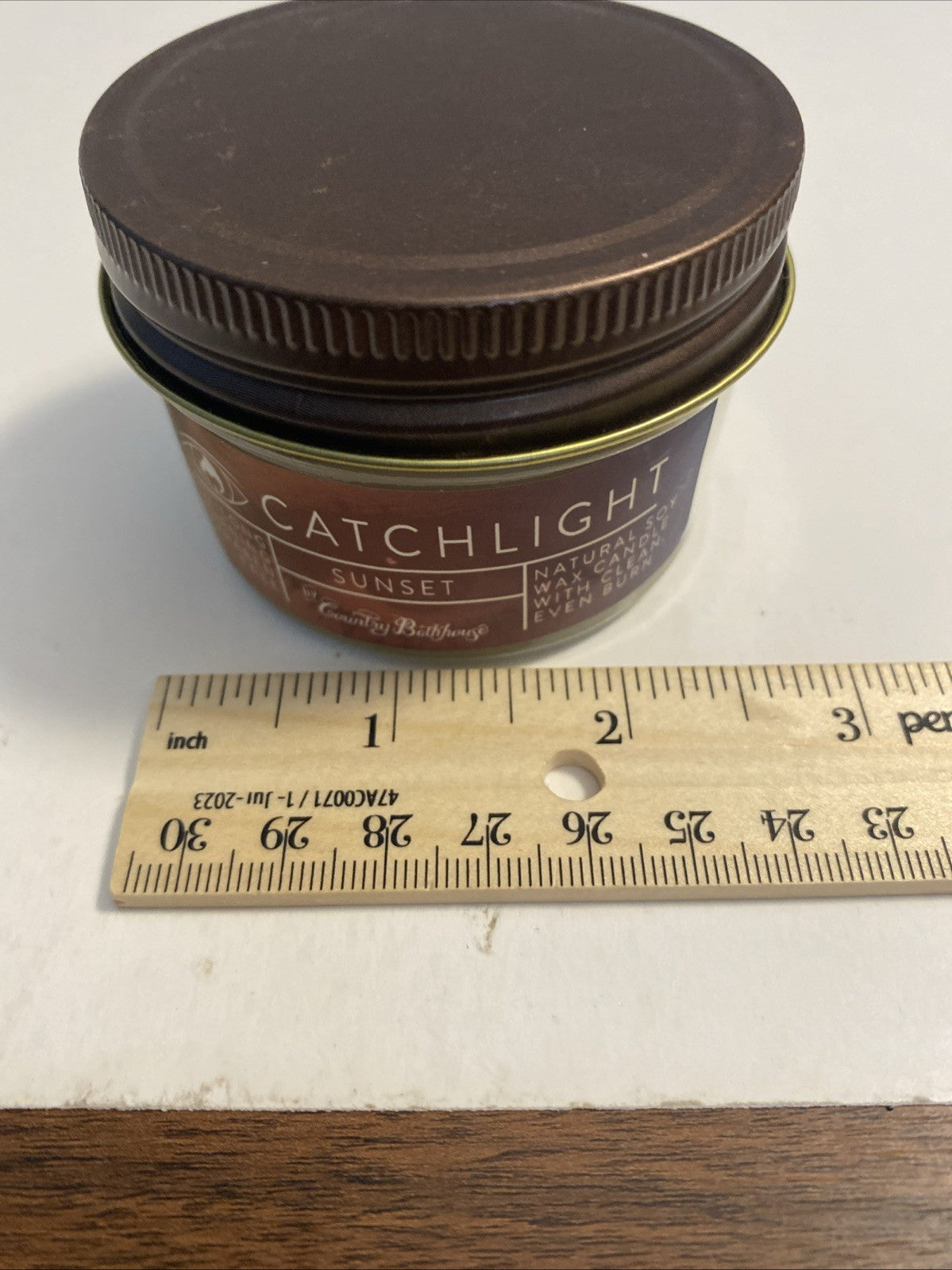 Country bathhouse catch light candle sunset scent Natural Soy Wax Candle