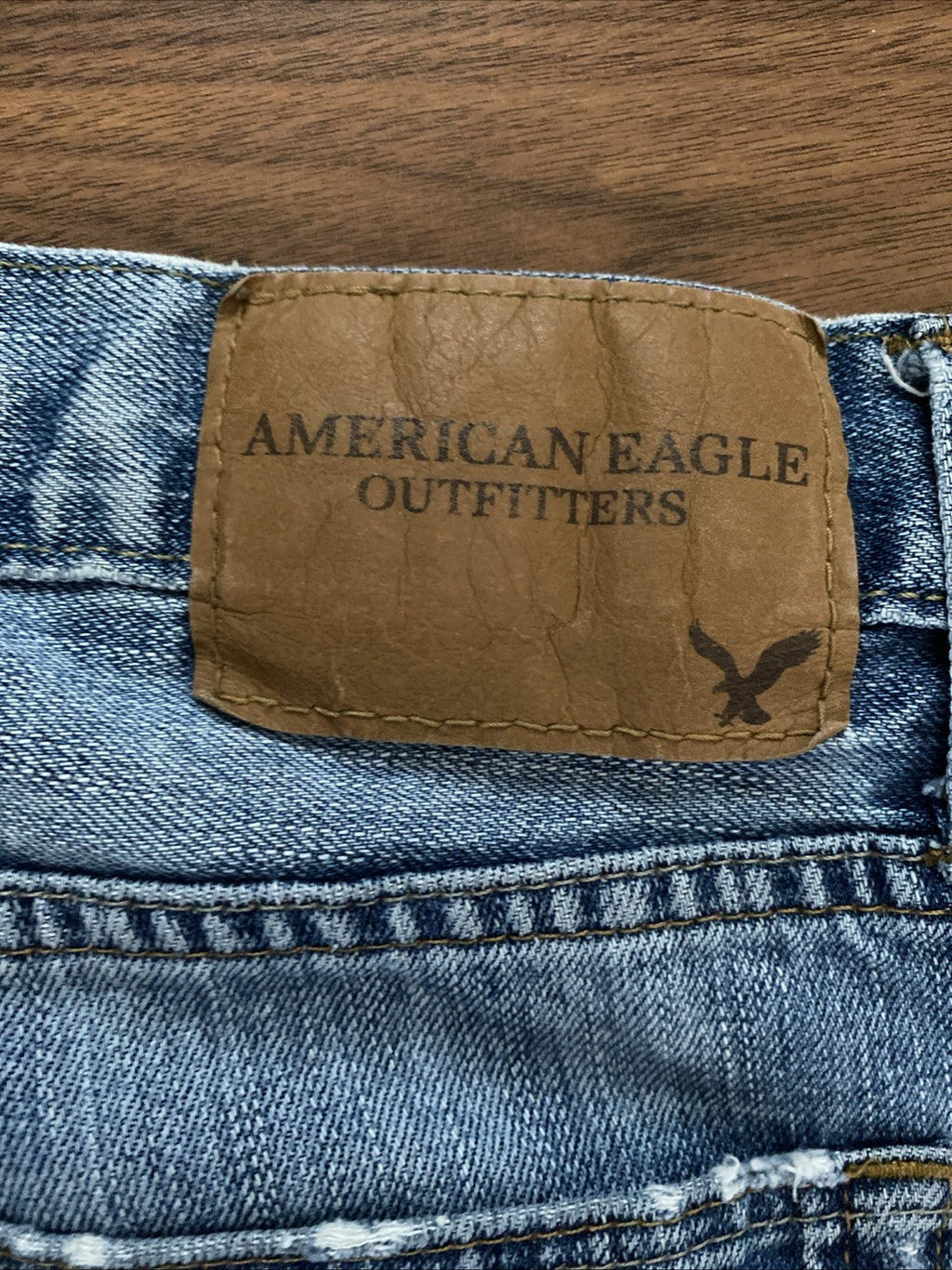 AMERICAN EAGLE Men’s Airflex + Skinny 30x32  Distressed Destroyed Denim  Jeans