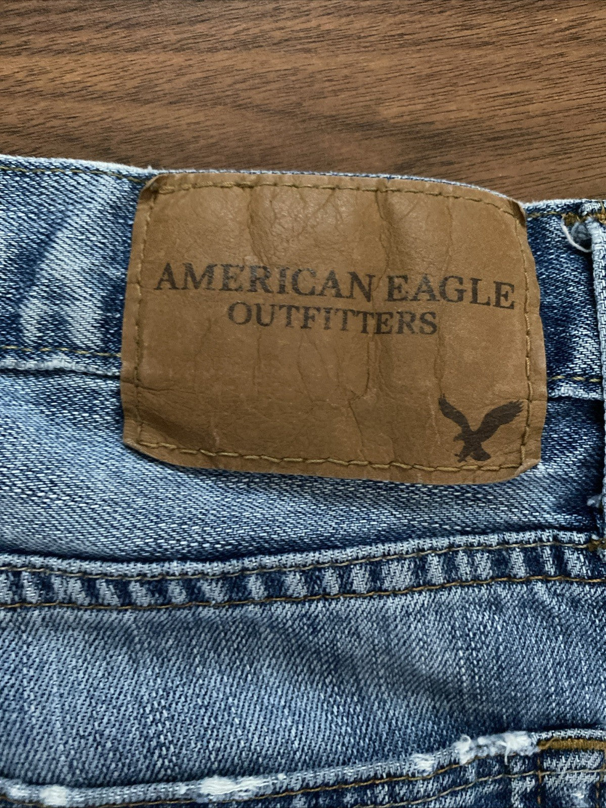 AMERICAN EAGLE Men’s Airflex + Skinny 30x32  Distressed Destroyed Denim  Jeans