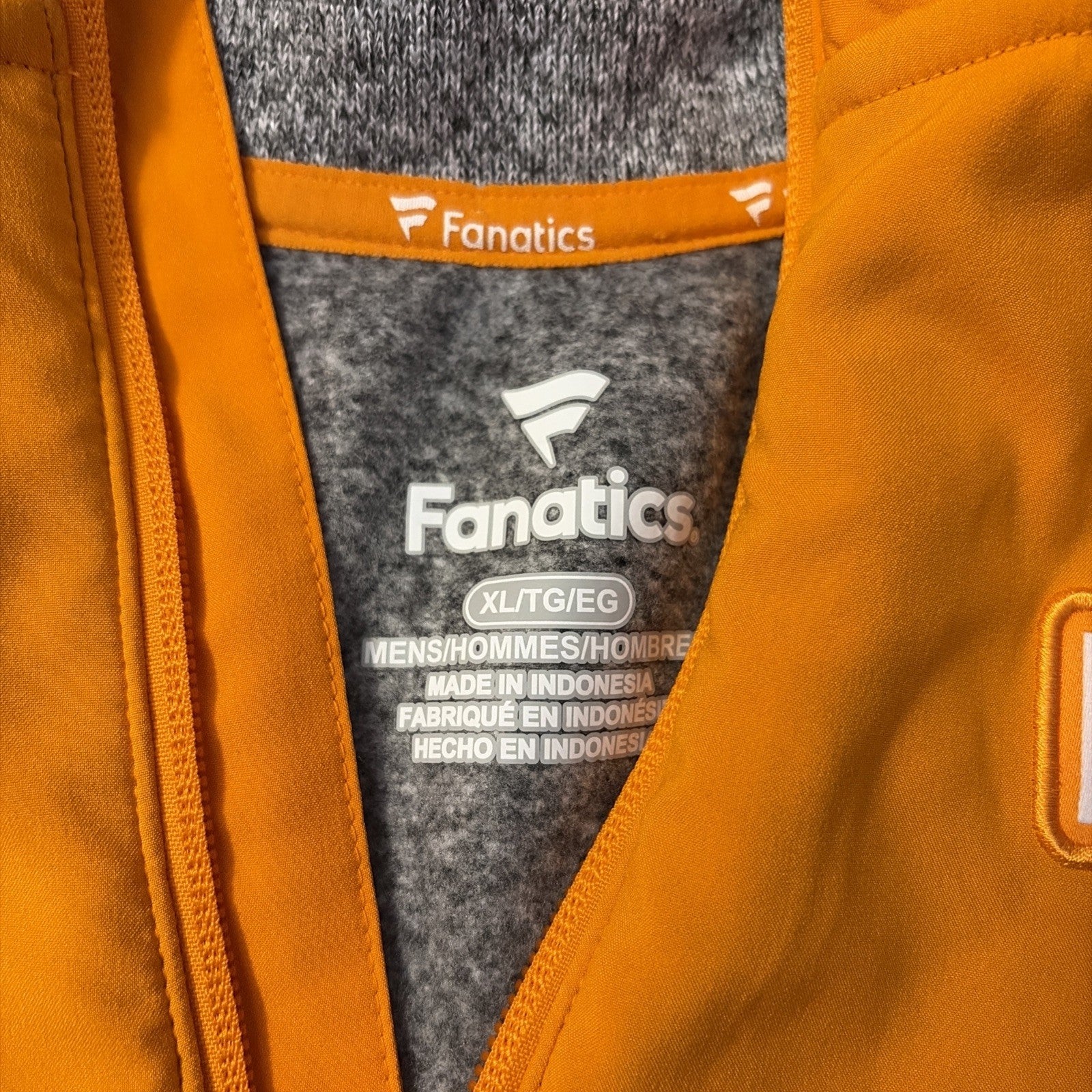 Fanatics University Of Tennessee Volunteers Extra Large Sweatshirt Quarter Zip