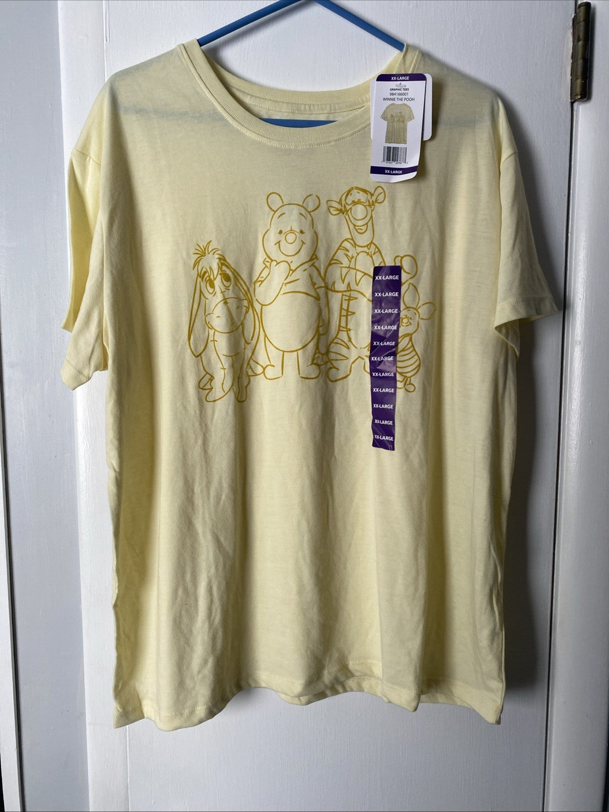 Disney Winnie The Pooh Women's Soft Short Sleeve Graphic T-Shirt - Yellow - XXL