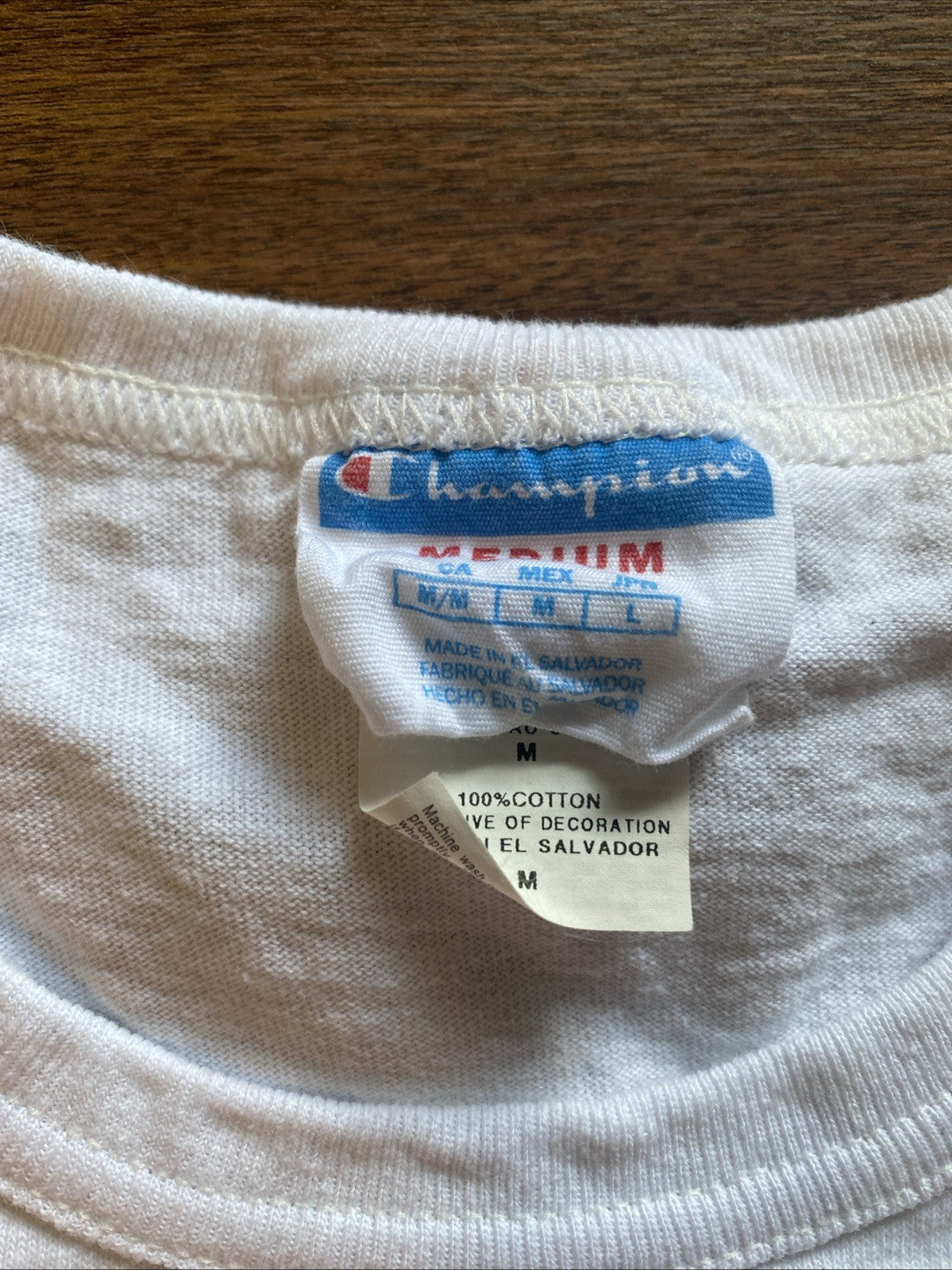 Champion Shirt Mens Large White Snowman Basketball Graphic Athletic Cotton VTG