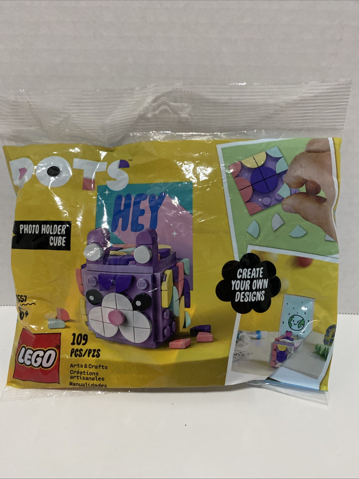30557 LEGO Dots Photo Holder Cube Bunny Rabbit 109pcs NEW Poly Bag