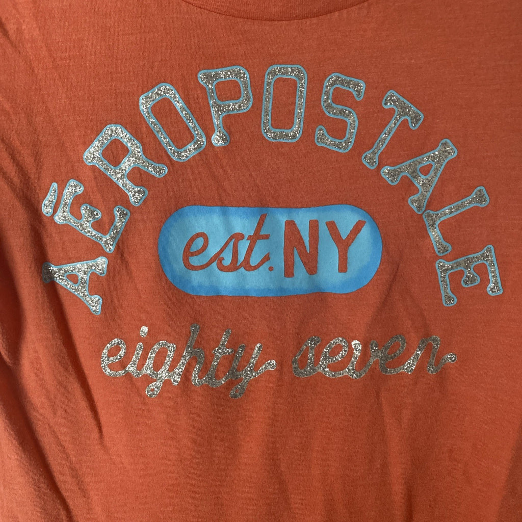Girls Aeropostale peach Tee Shirt, Size Medium