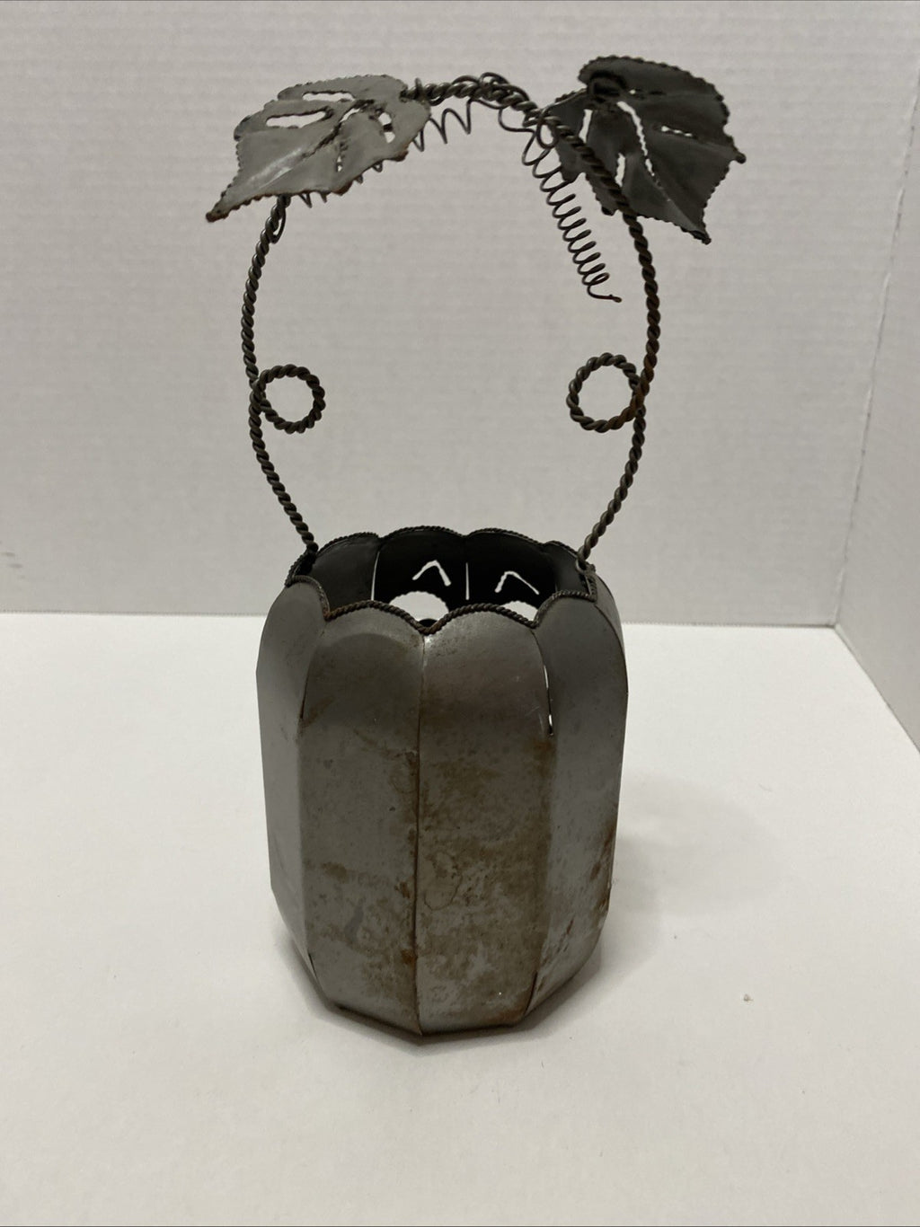 Halloween Pumpkin Votive Candle Holder - Metal