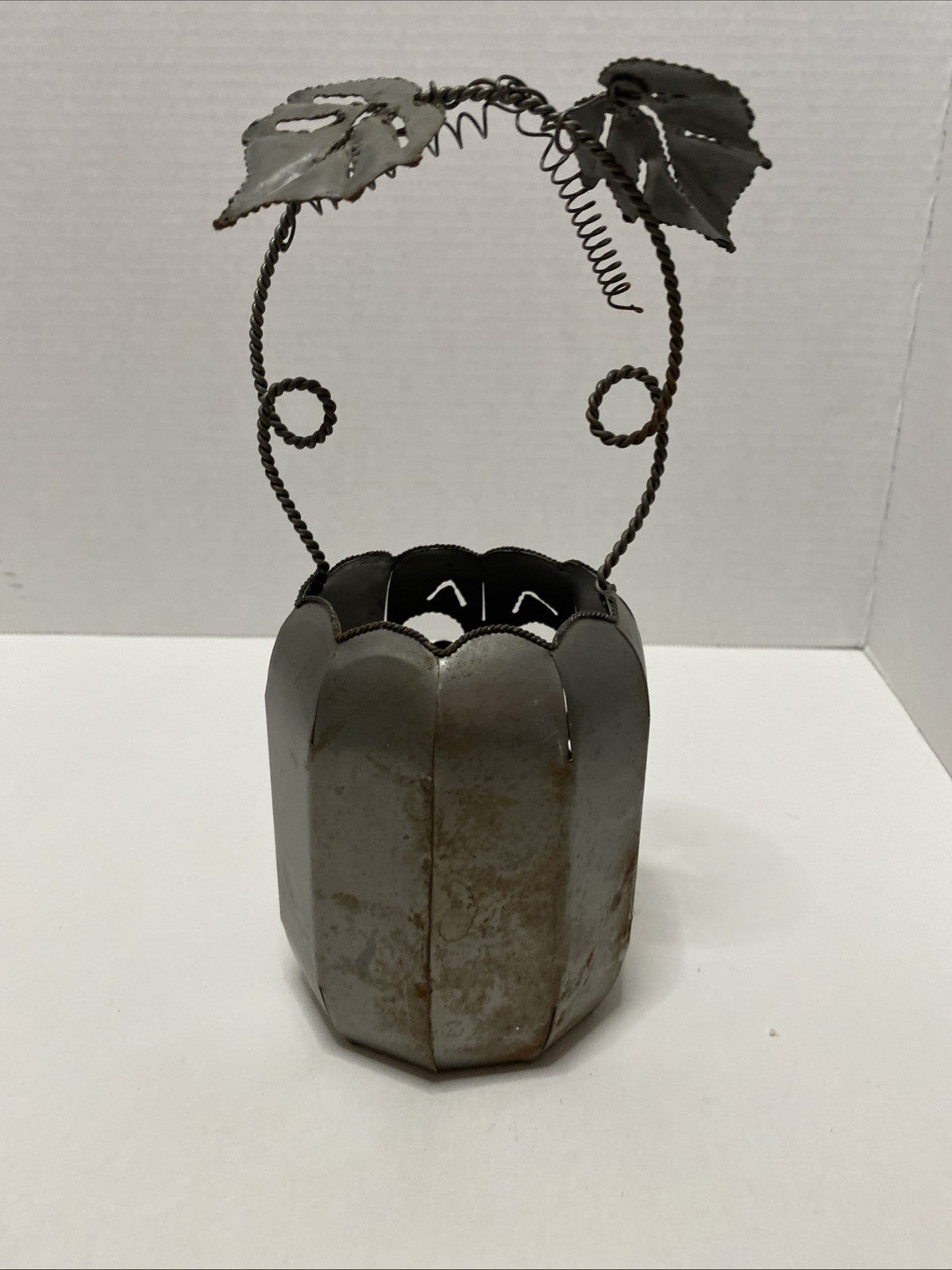 Halloween Pumpkin Votive Candle Holder - Metal