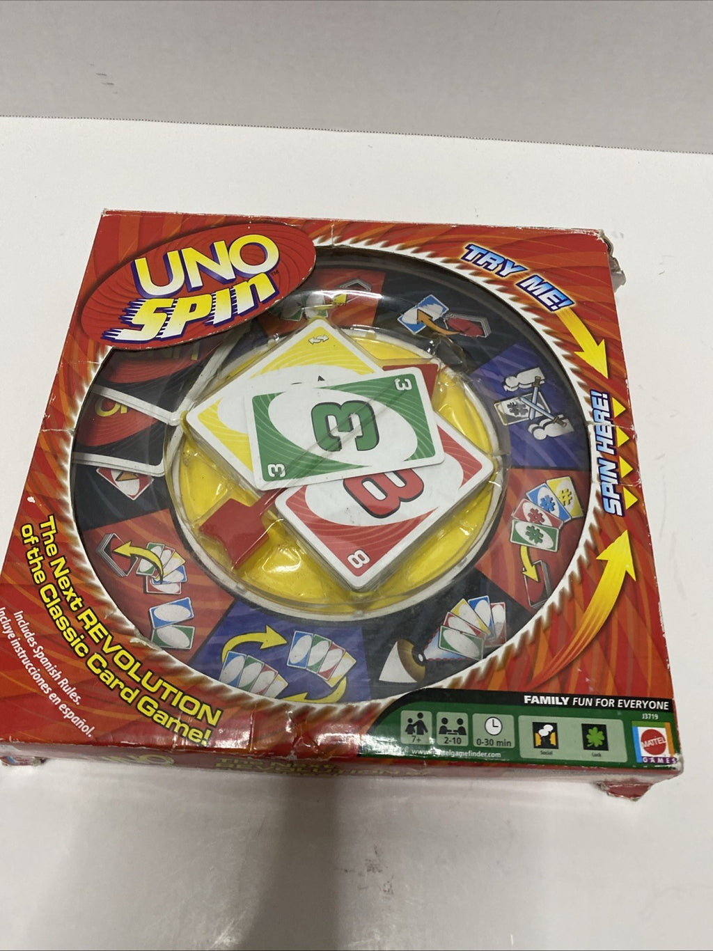 Uno Spin Mattel Games The Next Revoultion Of The Classic Card Game New In Box