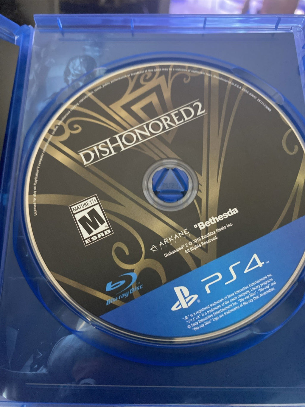 Sony Playstation 4 PS4 Dishonored 2 Game Complete CIB + Manual Bethesda Preowned