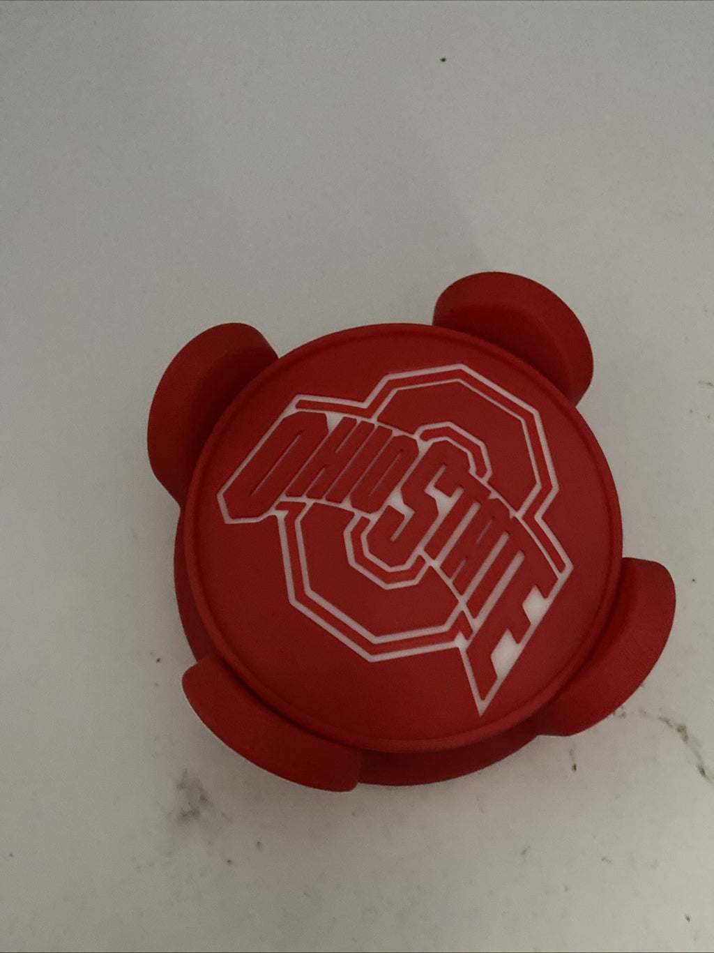 Custom 3-D printed Ohio State university coaster set five coasters and holder