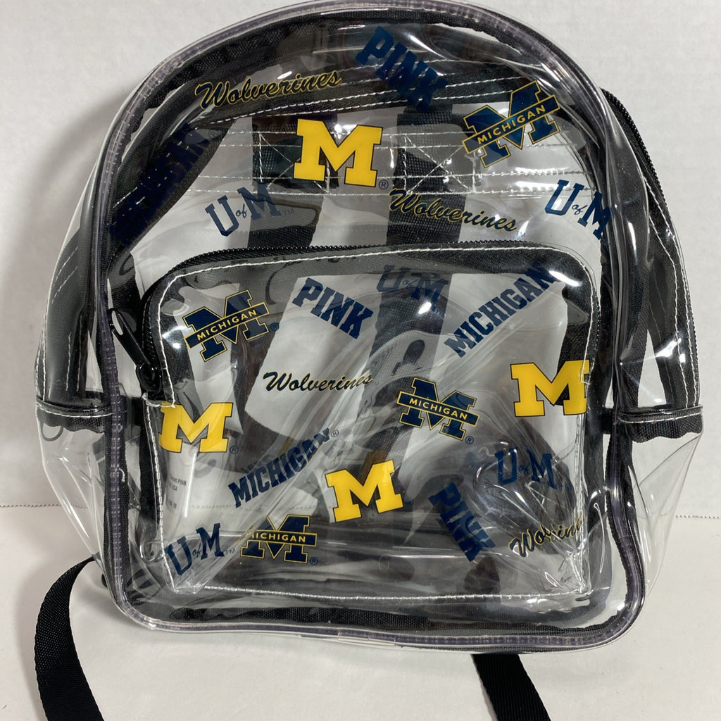 Victorias Secret PINK Michigan Clear Mini Backpack