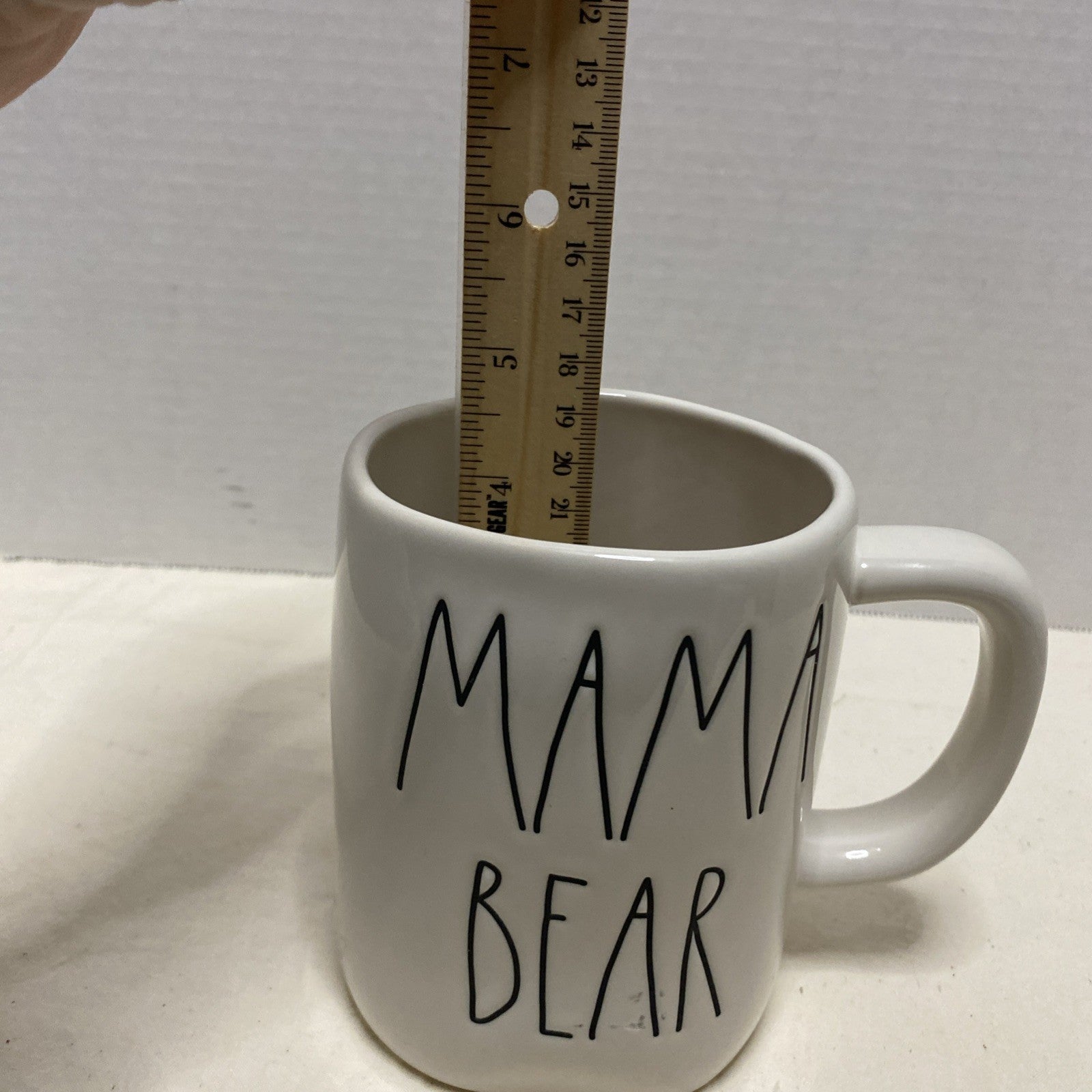 Rae Dunn Mama Bear Baby Picture Ceramic Coffee Tea Mug Cup Large