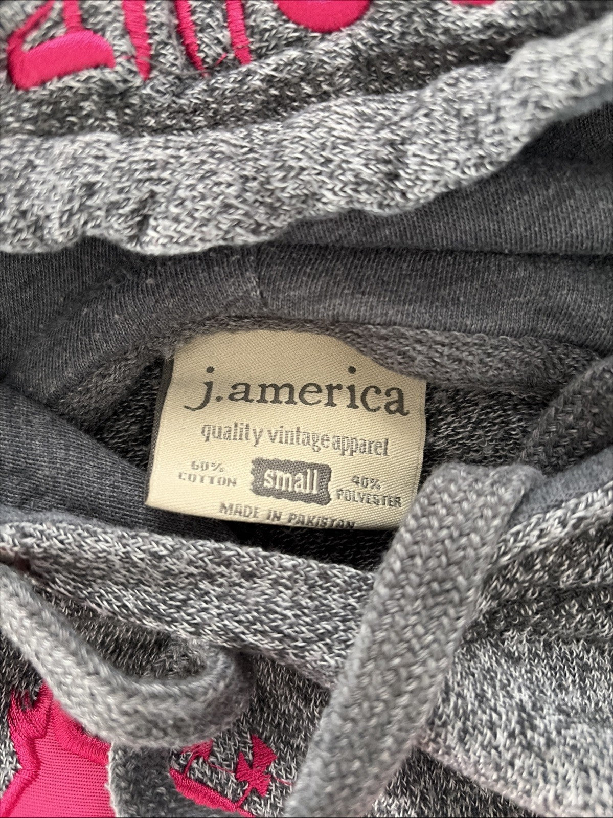 j america hoodie Draft Horse Driven On Hood Gray Small
