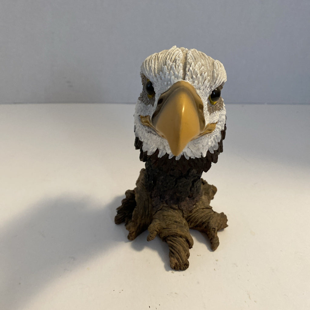 American Bald Eagle Head Bust Resin Figurine Herco Professional Gift 6" High