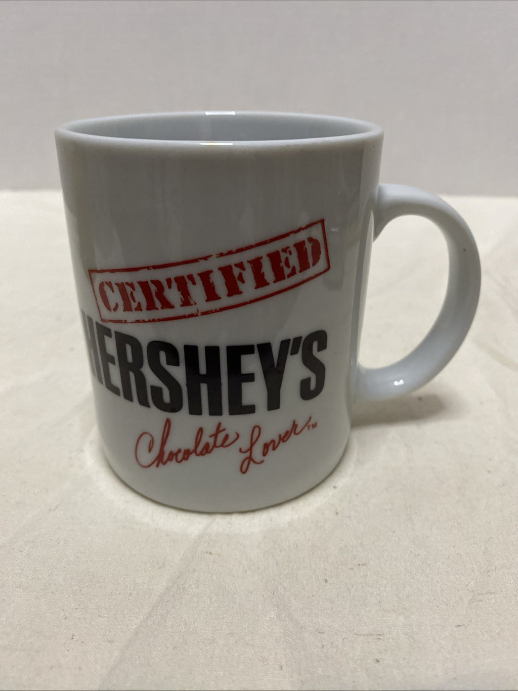 Hersey's Chocolate Certified Lovers Coffee Mug 12 oz cup 341ml Ceramic Tea Cup