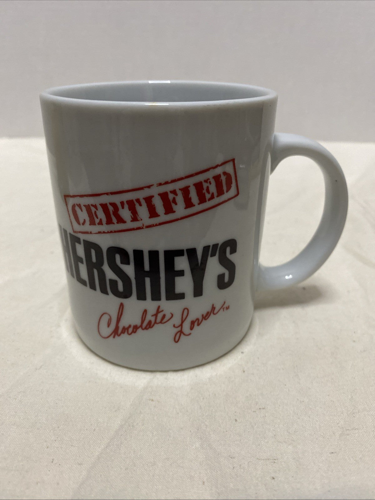 Hersey's Chocolate Certified Lovers Coffee Mug 12 oz cup 341ml Ceramic Tea Cup