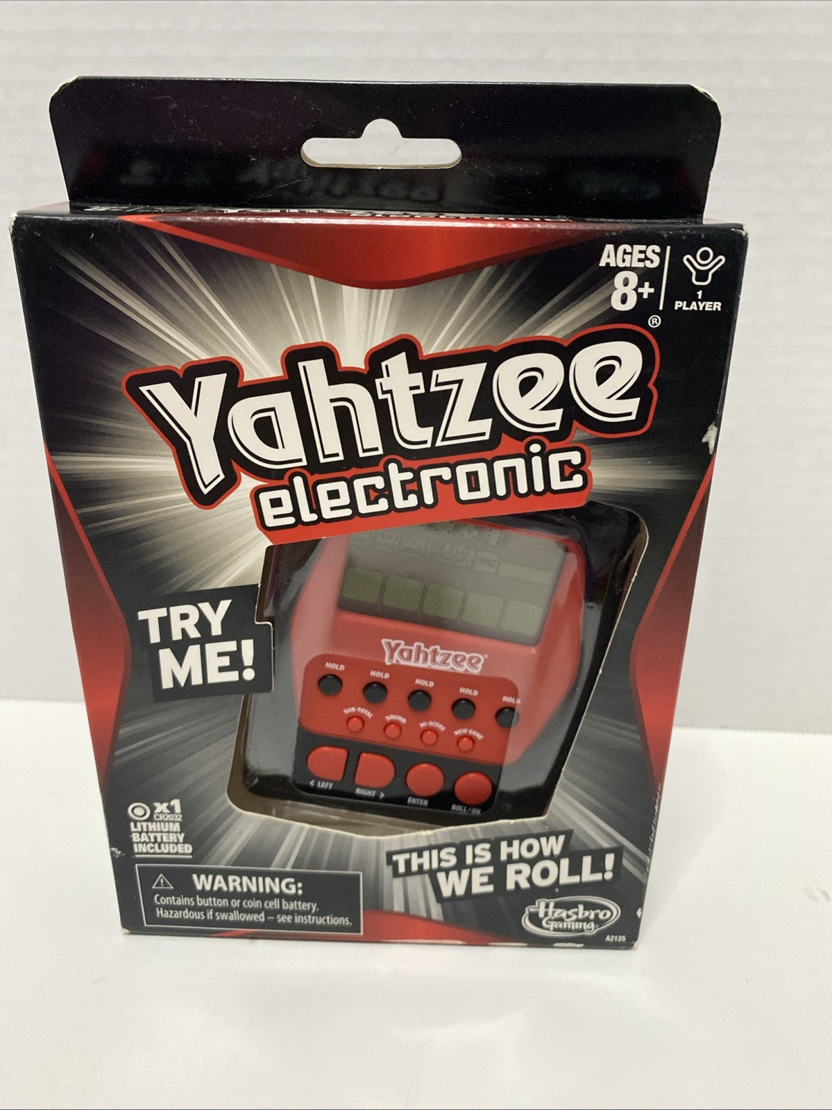 Yahtzee Handheld Digital Game - A2125  Hasbro NEW- Sealed