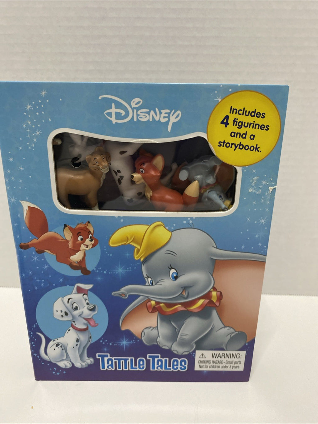 Disney Animals Tattle Tales Storybook & 4 Figurine Play Kit